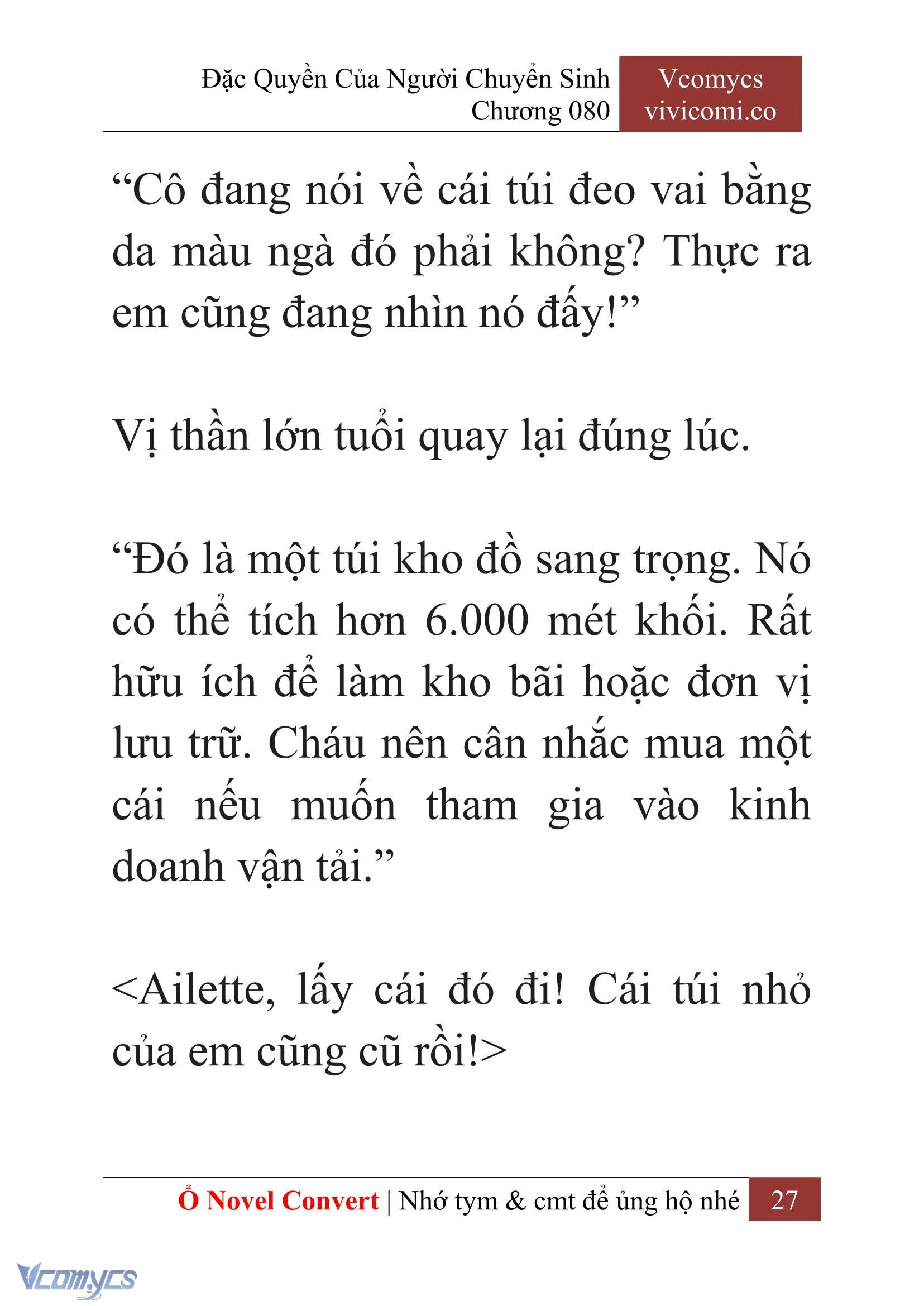 [Novel] Đặc Quyền Của Người Chuyển Sinh Chapter  80 - 29