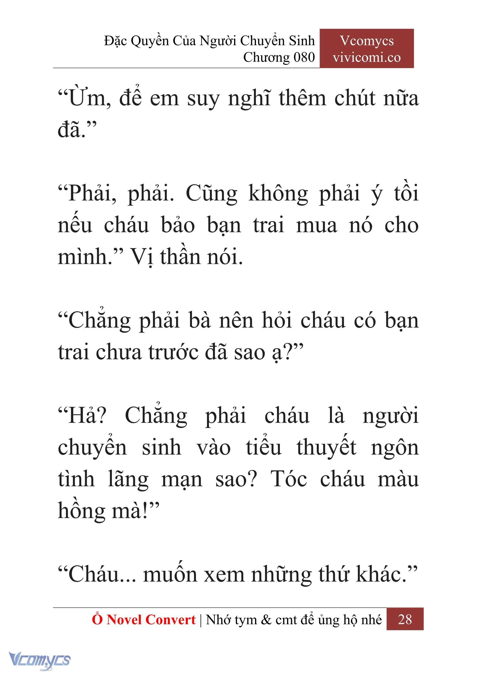 [Novel] Đặc Quyền Của Người Chuyển Sinh Chapter  80 - 30