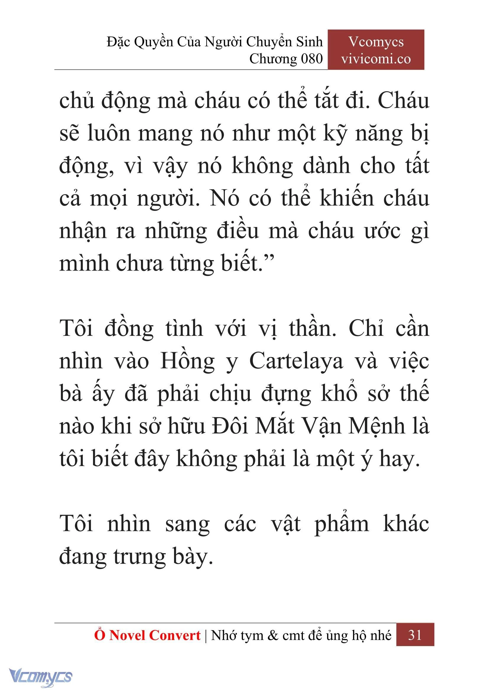 [Novel] Đặc Quyền Của Người Chuyển Sinh Chapter  80 - 33
