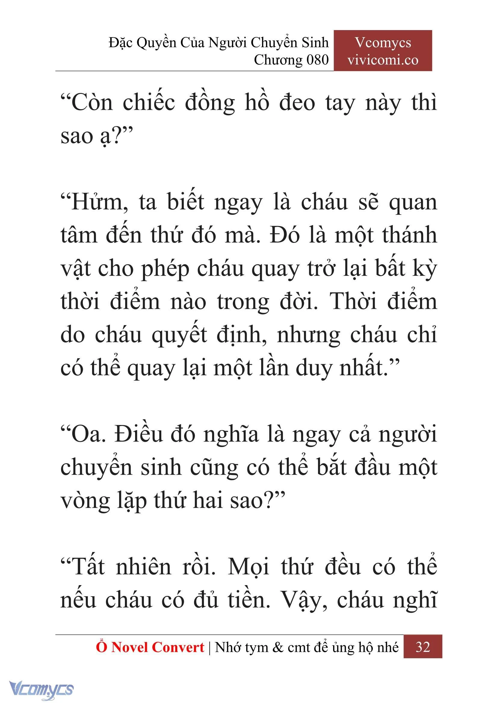 [Novel] Đặc Quyền Của Người Chuyển Sinh Chapter  80 - 34