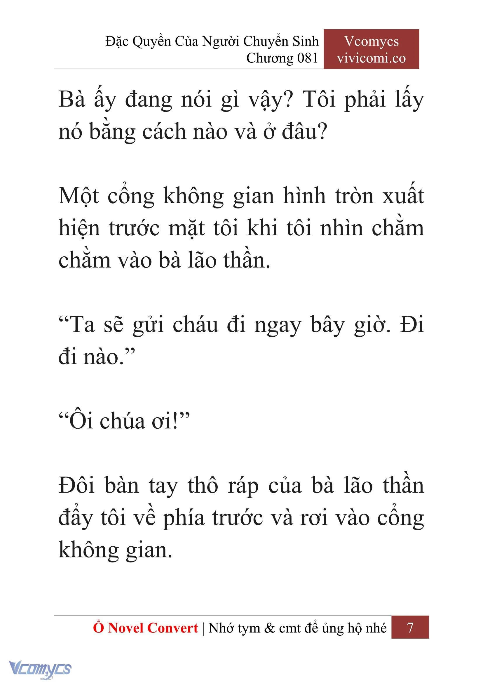 [Novel] Đặc Quyền Của Người Chuyển Sinh Chapter  81 - 9