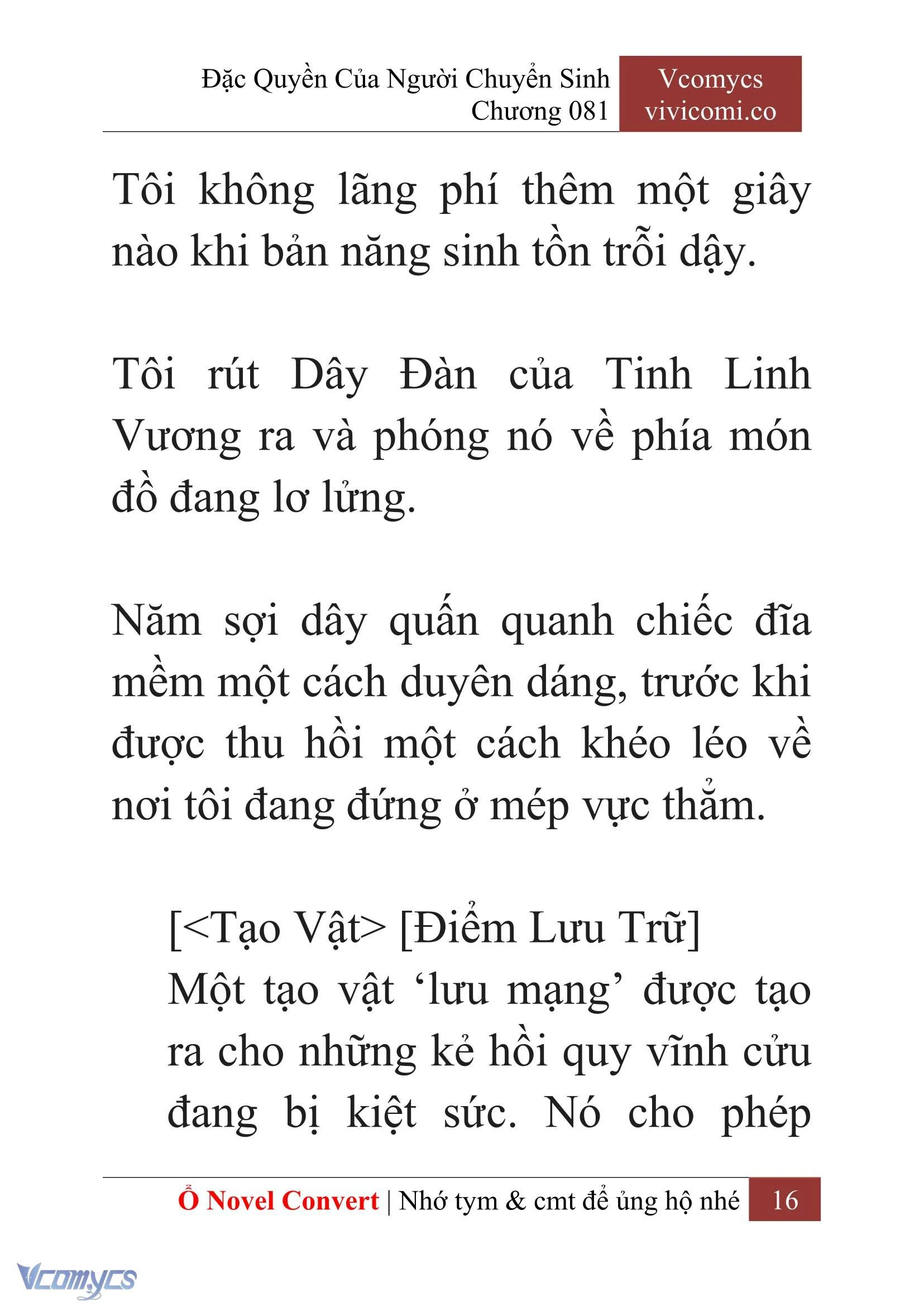 [Novel] Đặc Quyền Của Người Chuyển Sinh Chapter  81 - 18