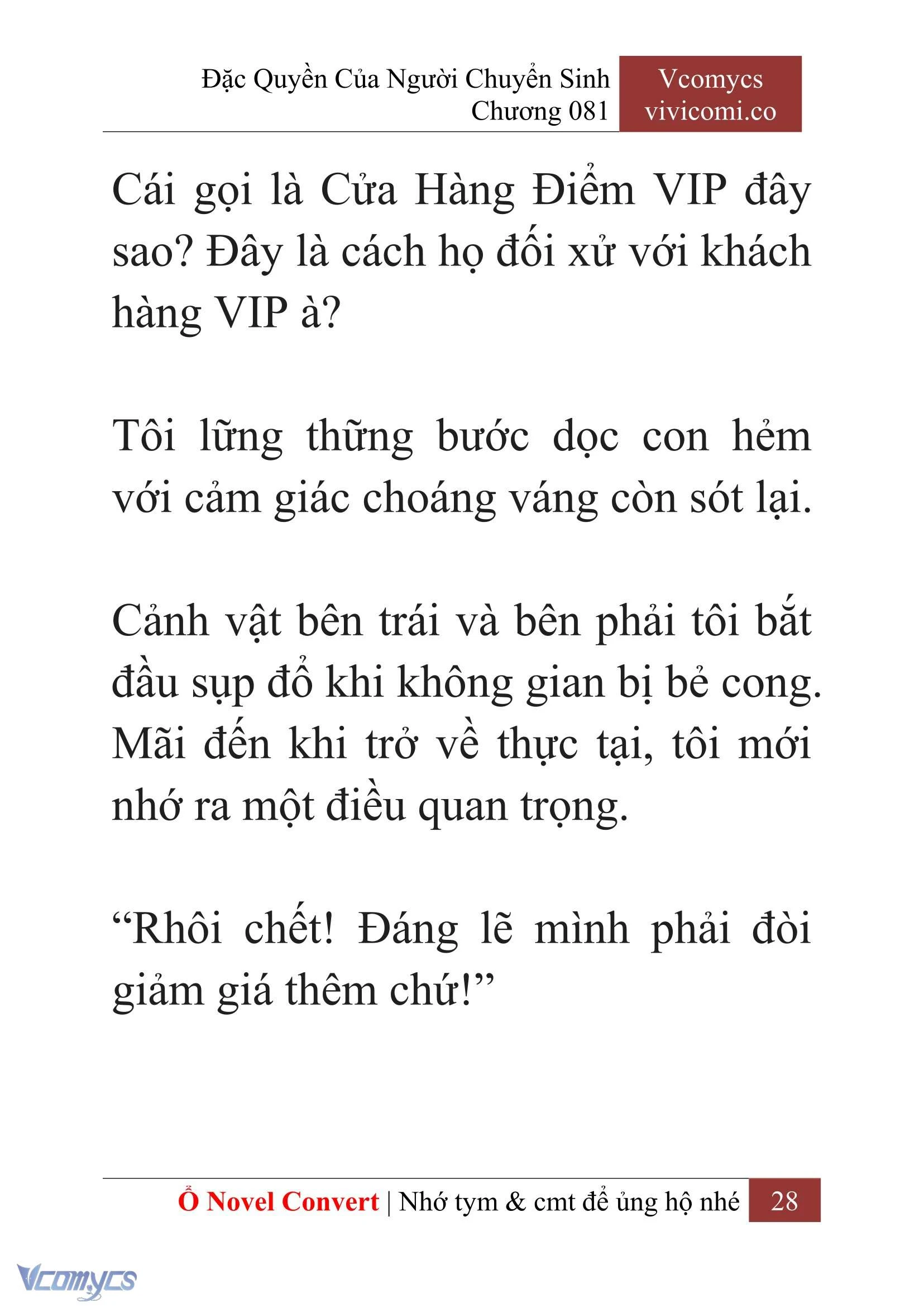 [Novel] Đặc Quyền Của Người Chuyển Sinh Chapter  81 - 30