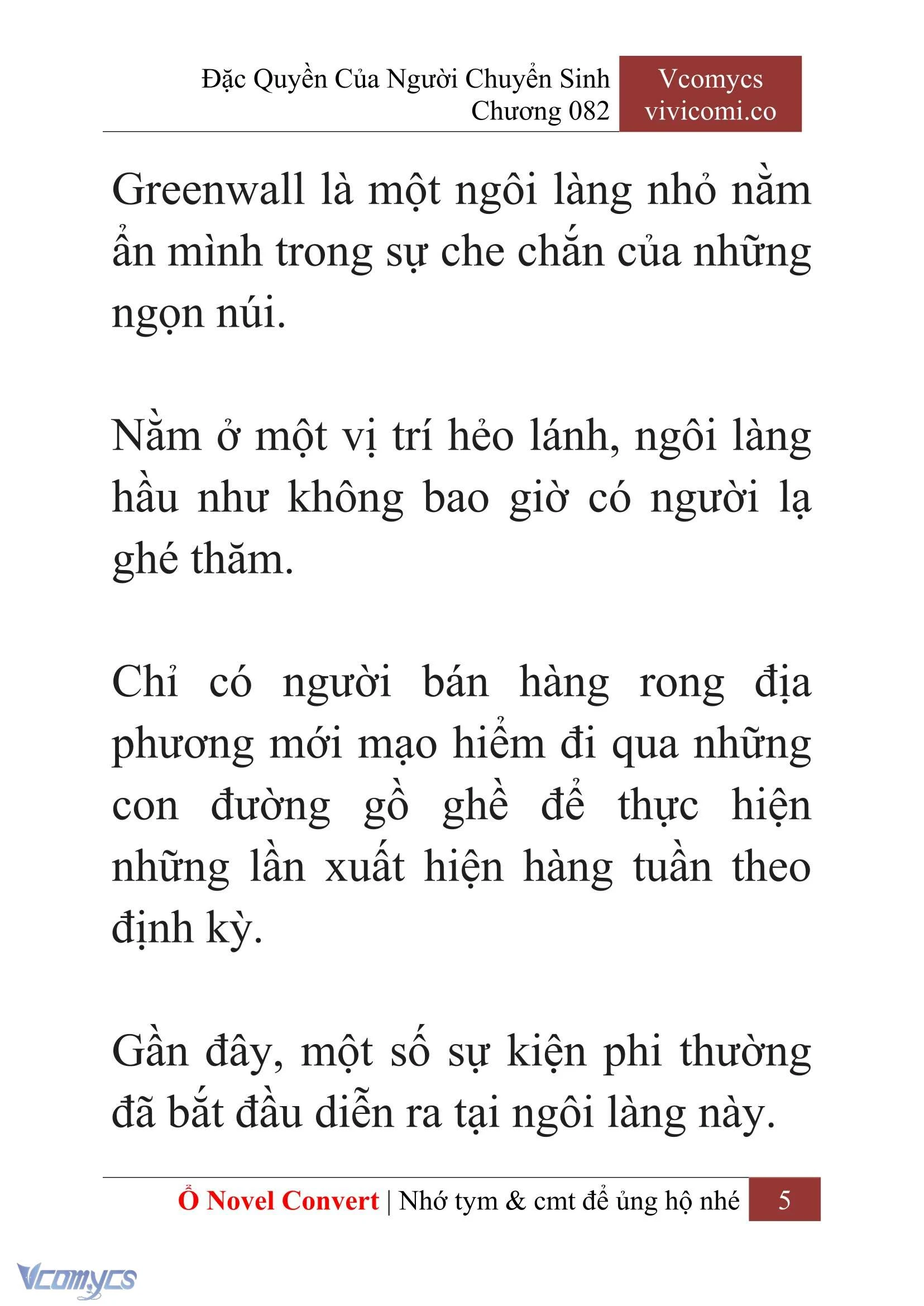[Novel] Đặc Quyền Của Người Chuyển Sinh Chapter  82 - 7