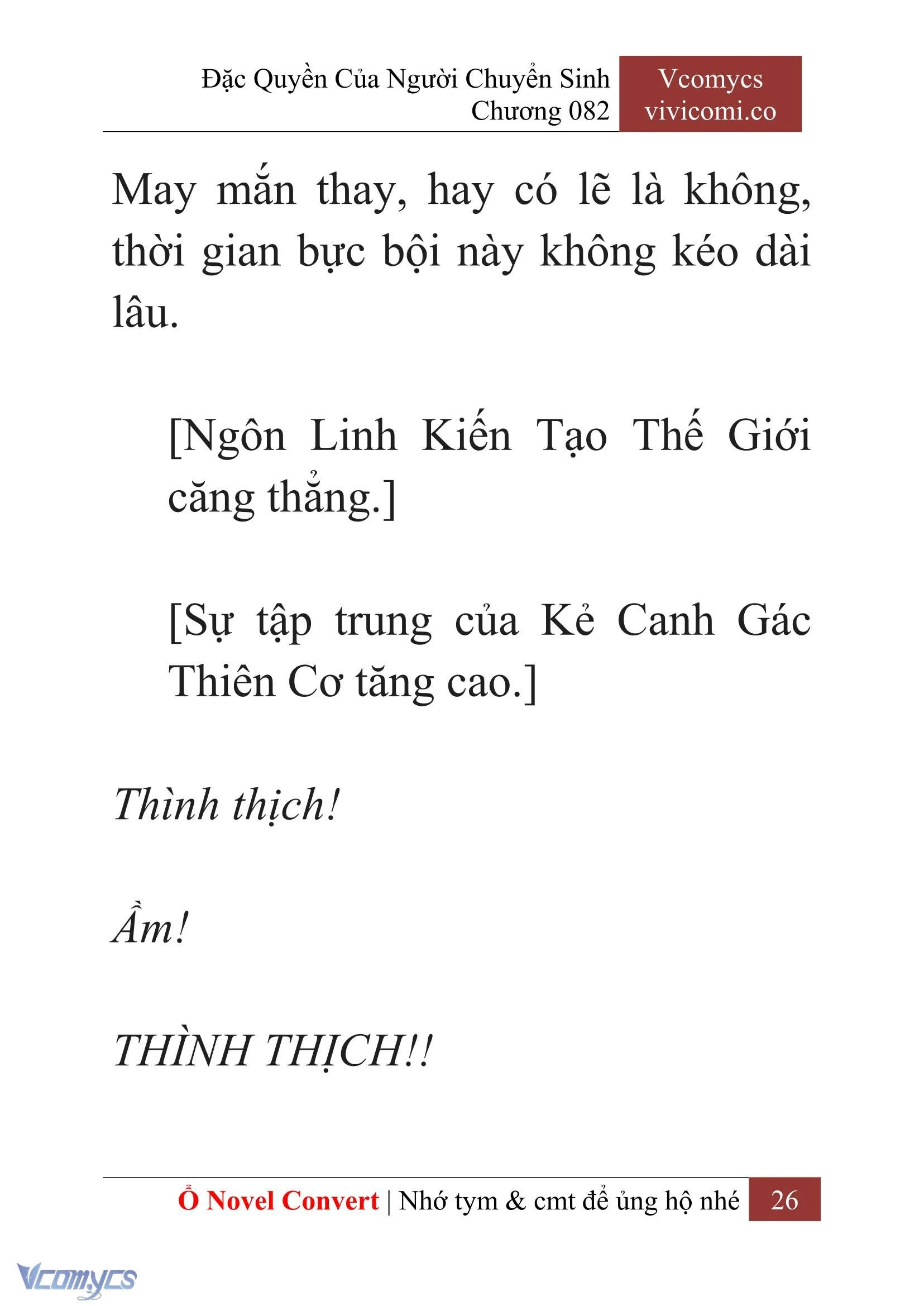 [Novel] Đặc Quyền Của Người Chuyển Sinh Chapter  82 - 28