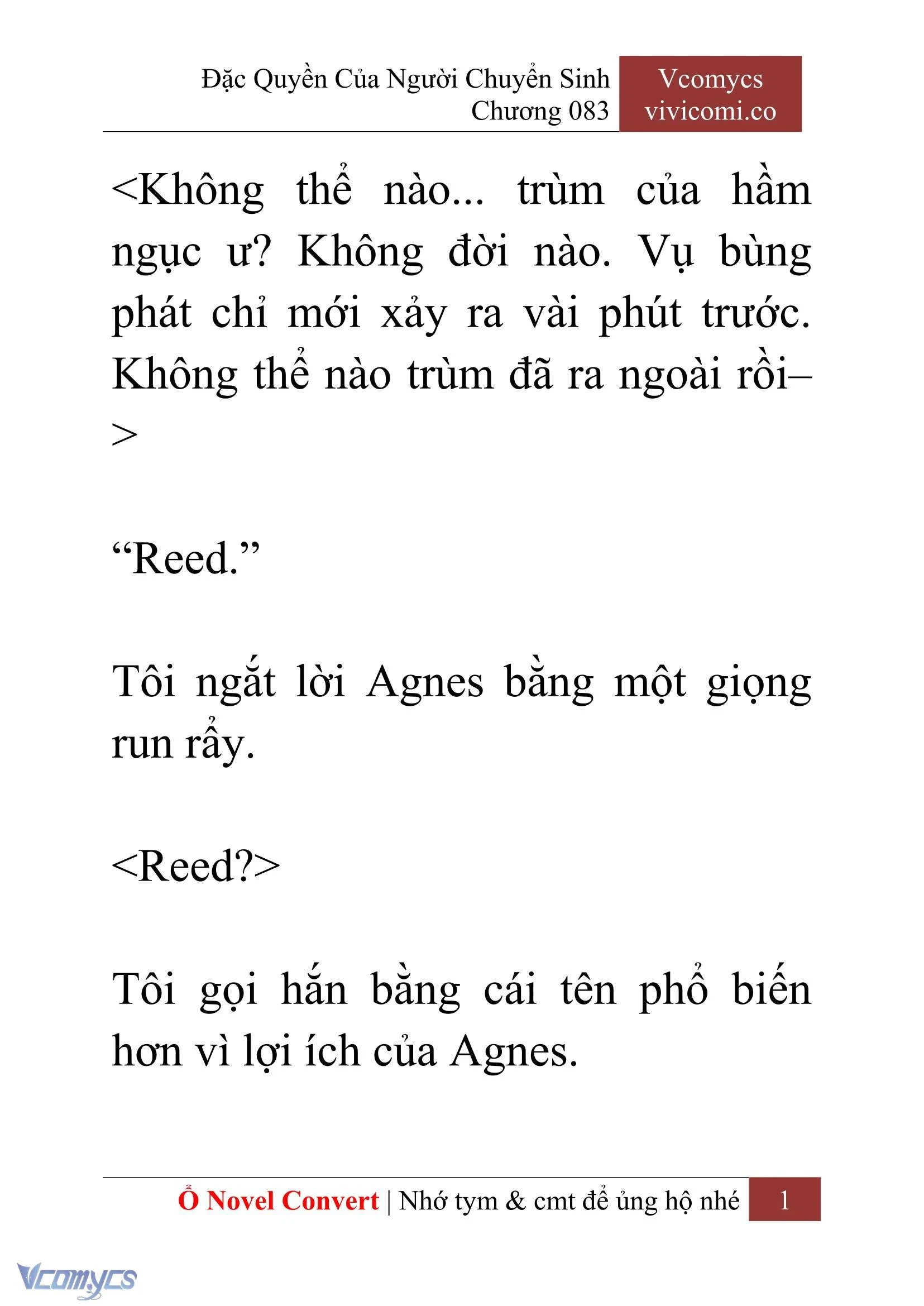 [Novel] Đặc Quyền Của Người Chuyển Sinh Chapter  83 - 3