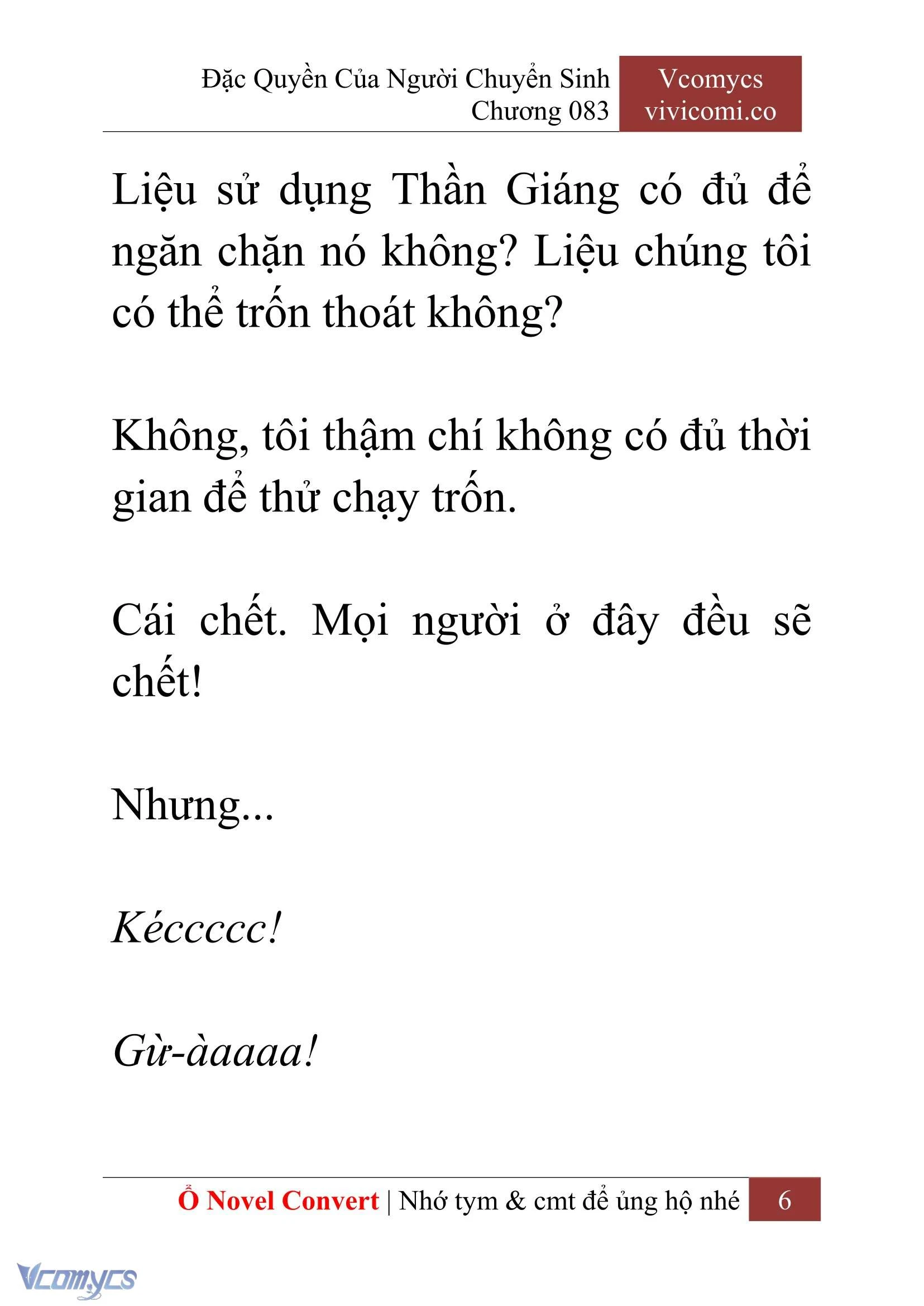 [Novel] Đặc Quyền Của Người Chuyển Sinh Chapter  83 - 8