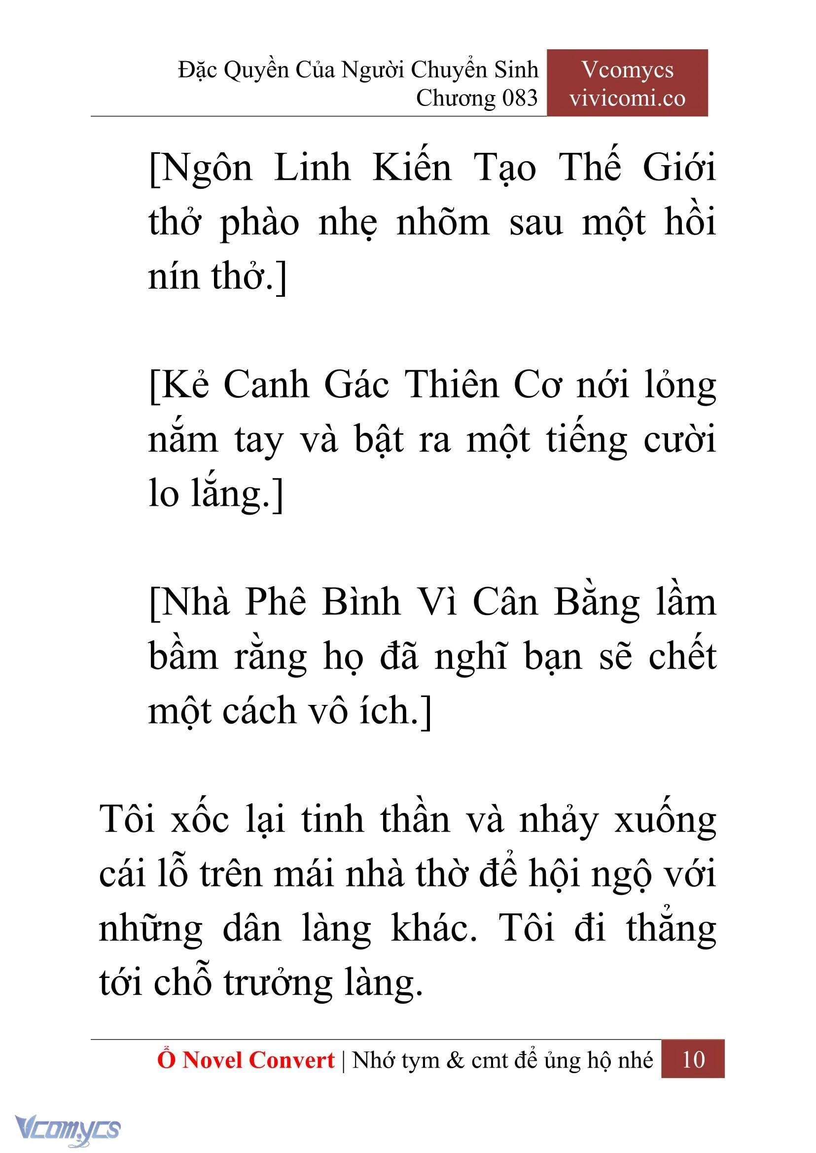 [Novel] Đặc Quyền Của Người Chuyển Sinh Chapter  83 - 12
