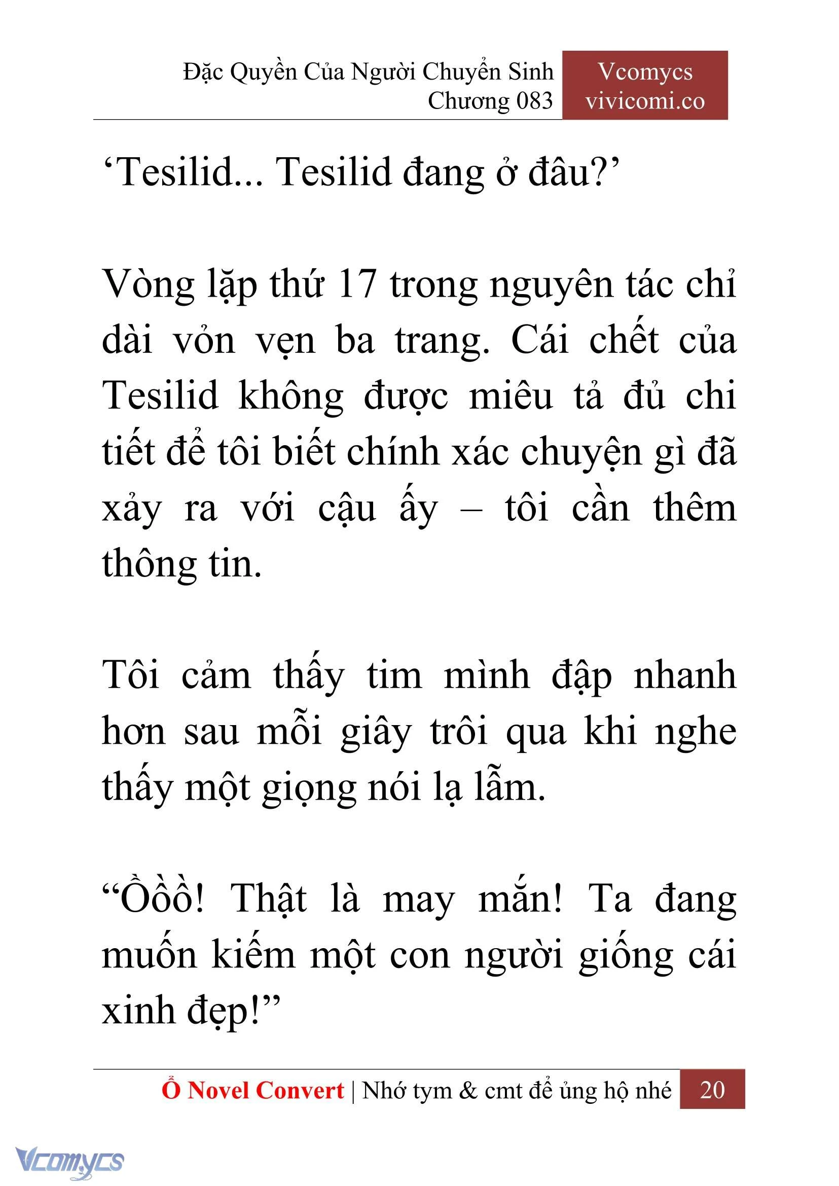 [Novel] Đặc Quyền Của Người Chuyển Sinh Chapter  83 - 22