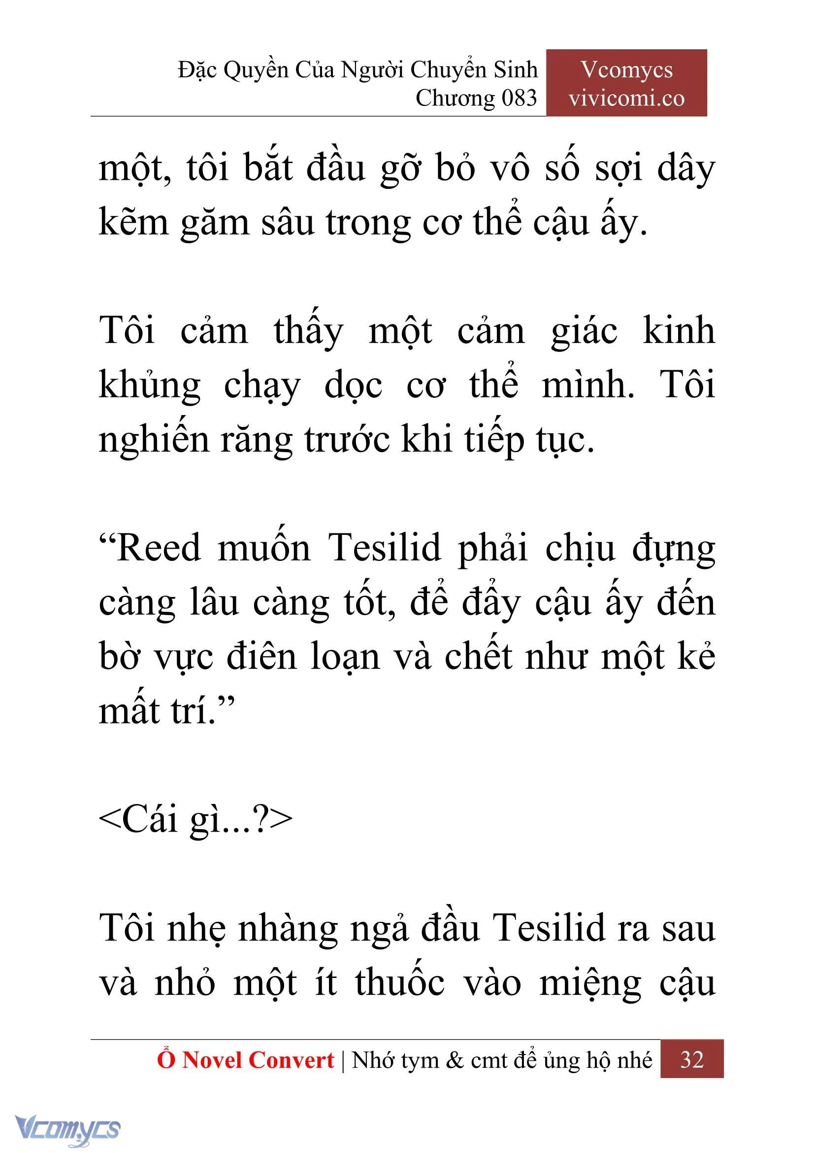 [Novel] Đặc Quyền Của Người Chuyển Sinh Chapter  83 - 34