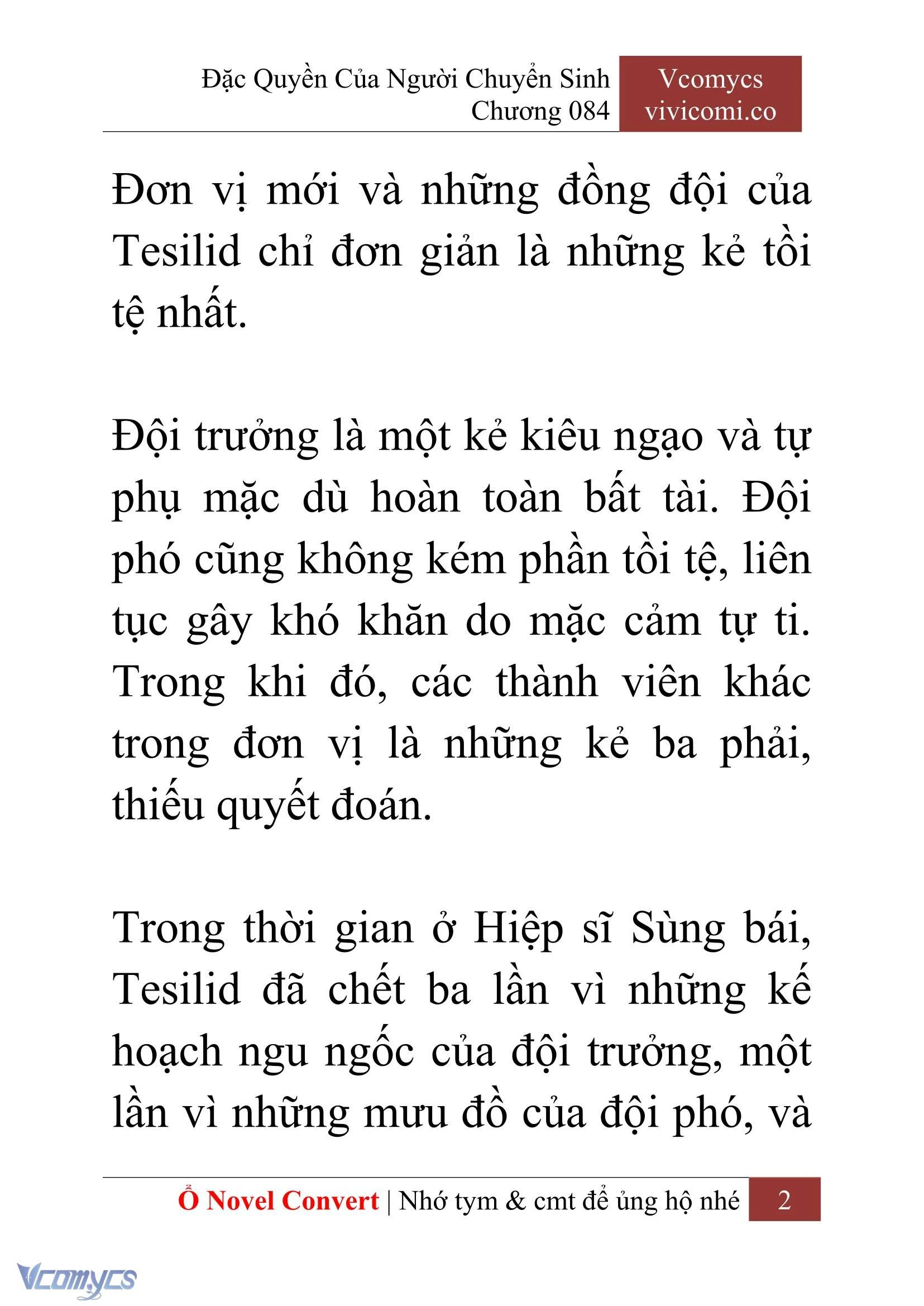 [Novel] Đặc Quyền Của Người Chuyển Sinh Chapter  84 - 4