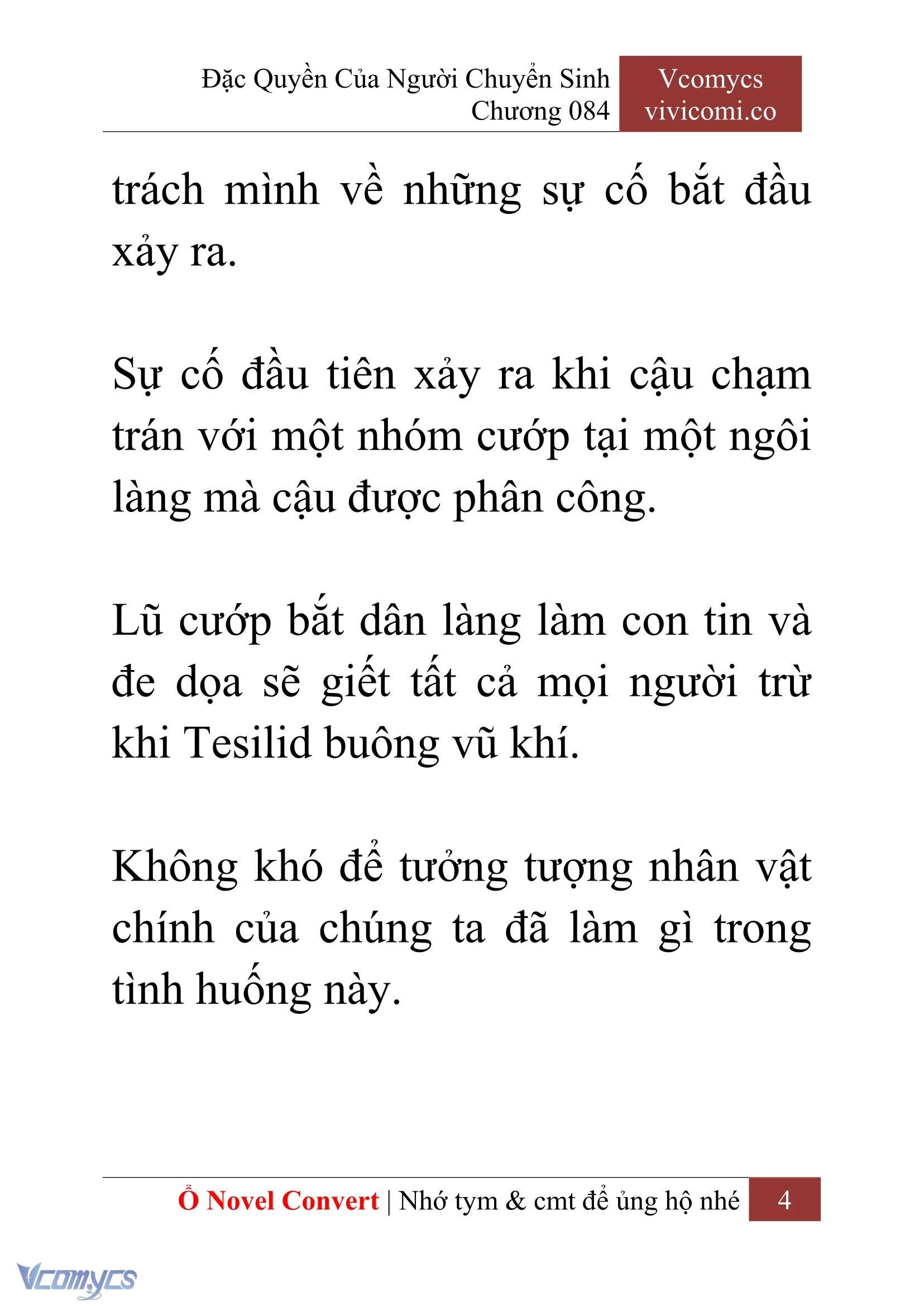[Novel] Đặc Quyền Của Người Chuyển Sinh Chapter  84 - 6