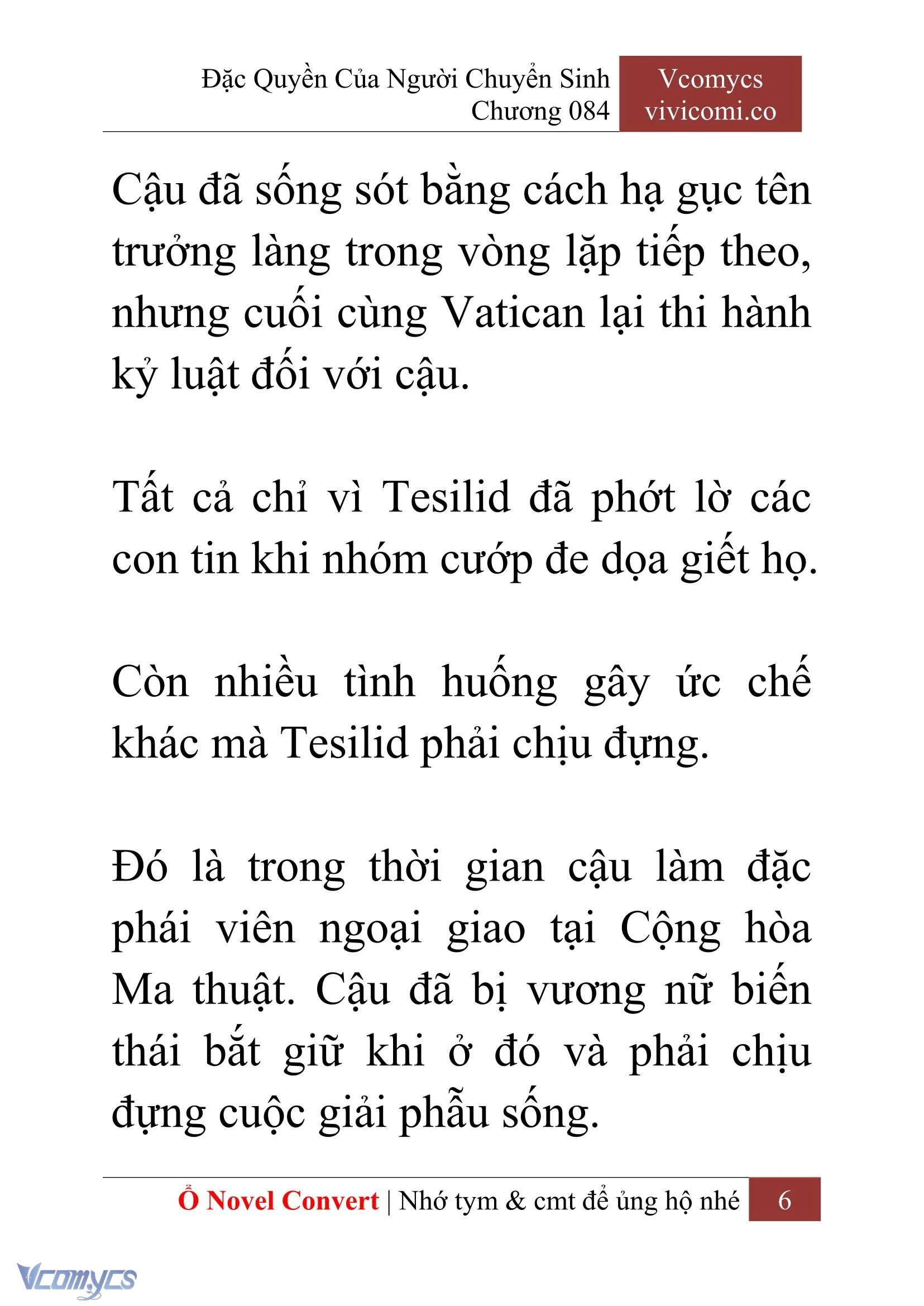 [Novel] Đặc Quyền Của Người Chuyển Sinh Chapter  84 - 8