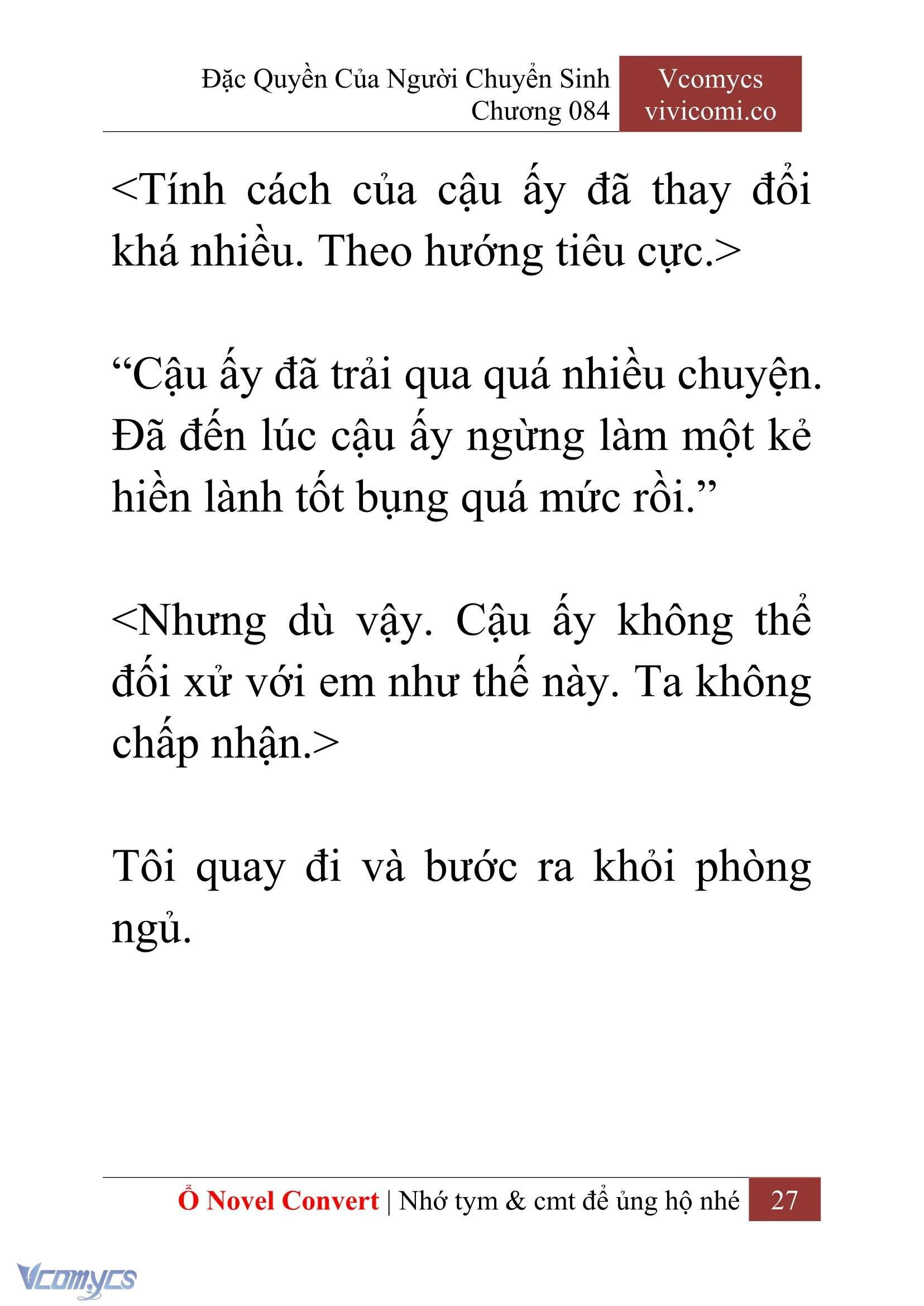 [Novel] Đặc Quyền Của Người Chuyển Sinh Chapter  84 - 29