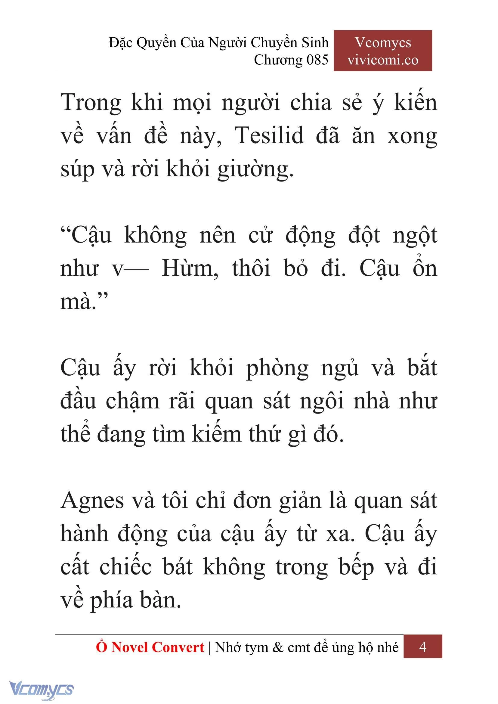 [Novel] Đặc Quyền Của Người Chuyển Sinh Chapter  85 - 6
