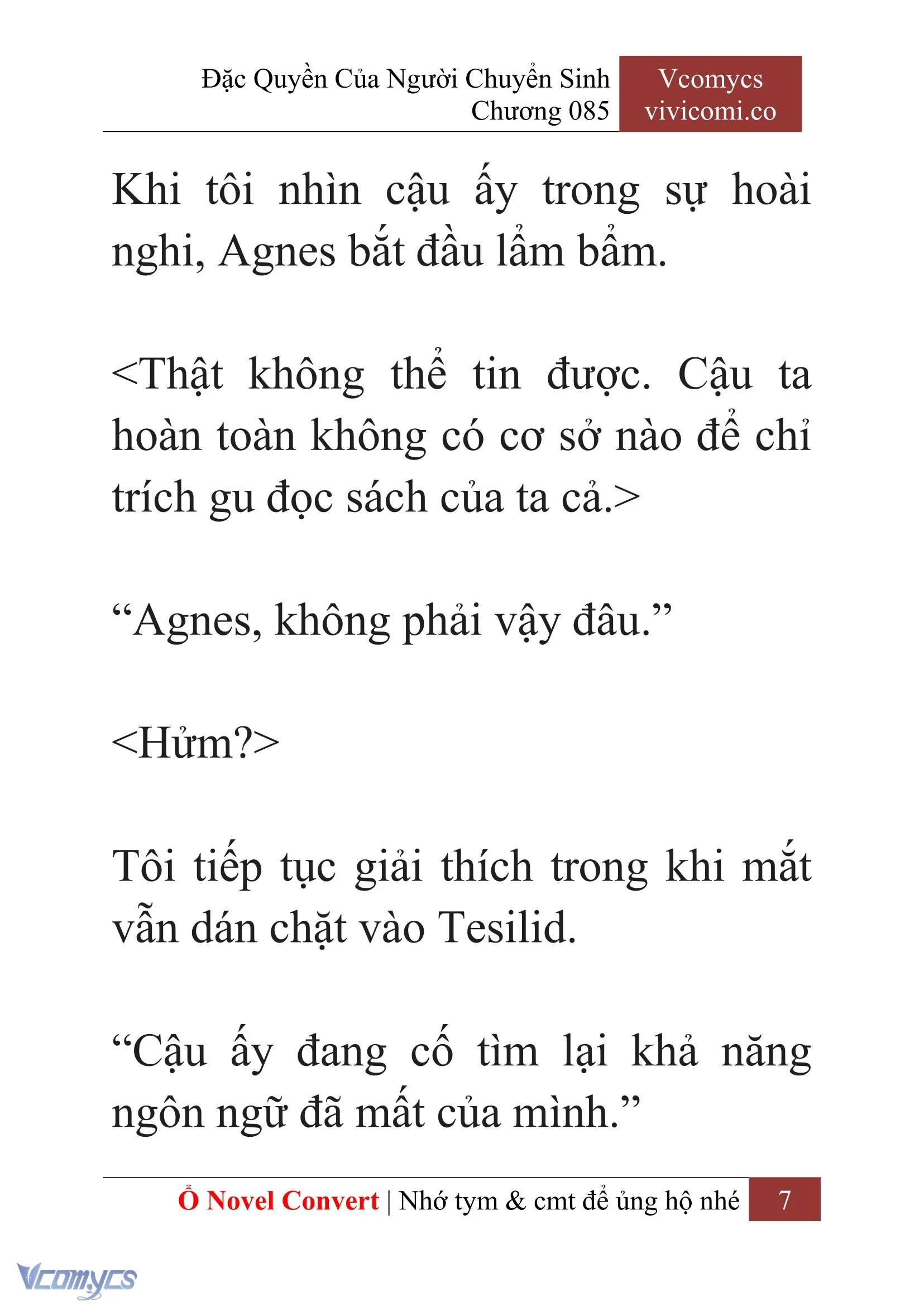 [Novel] Đặc Quyền Của Người Chuyển Sinh Chapter  85 - 9