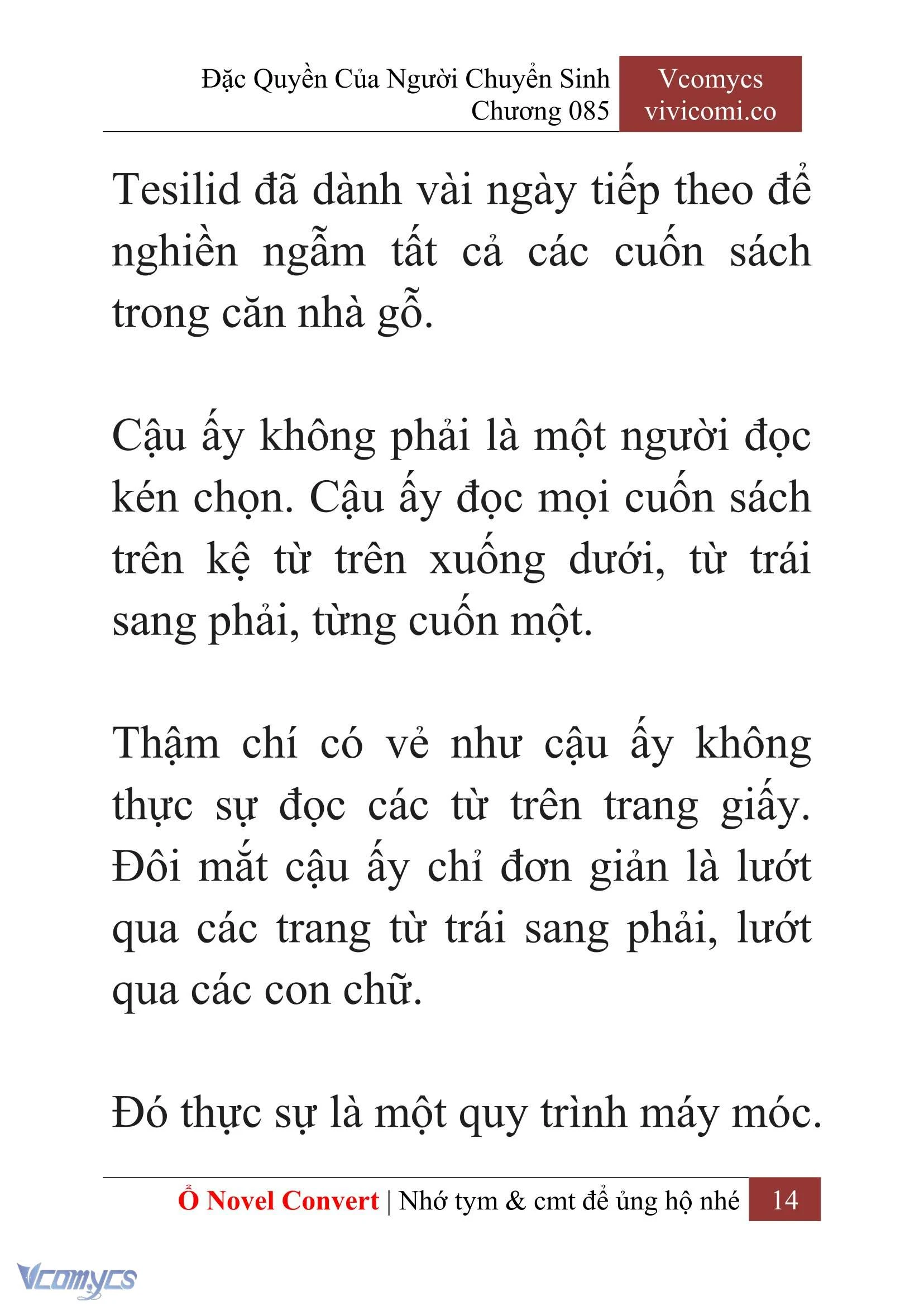 [Novel] Đặc Quyền Của Người Chuyển Sinh Chapter  85 - 16