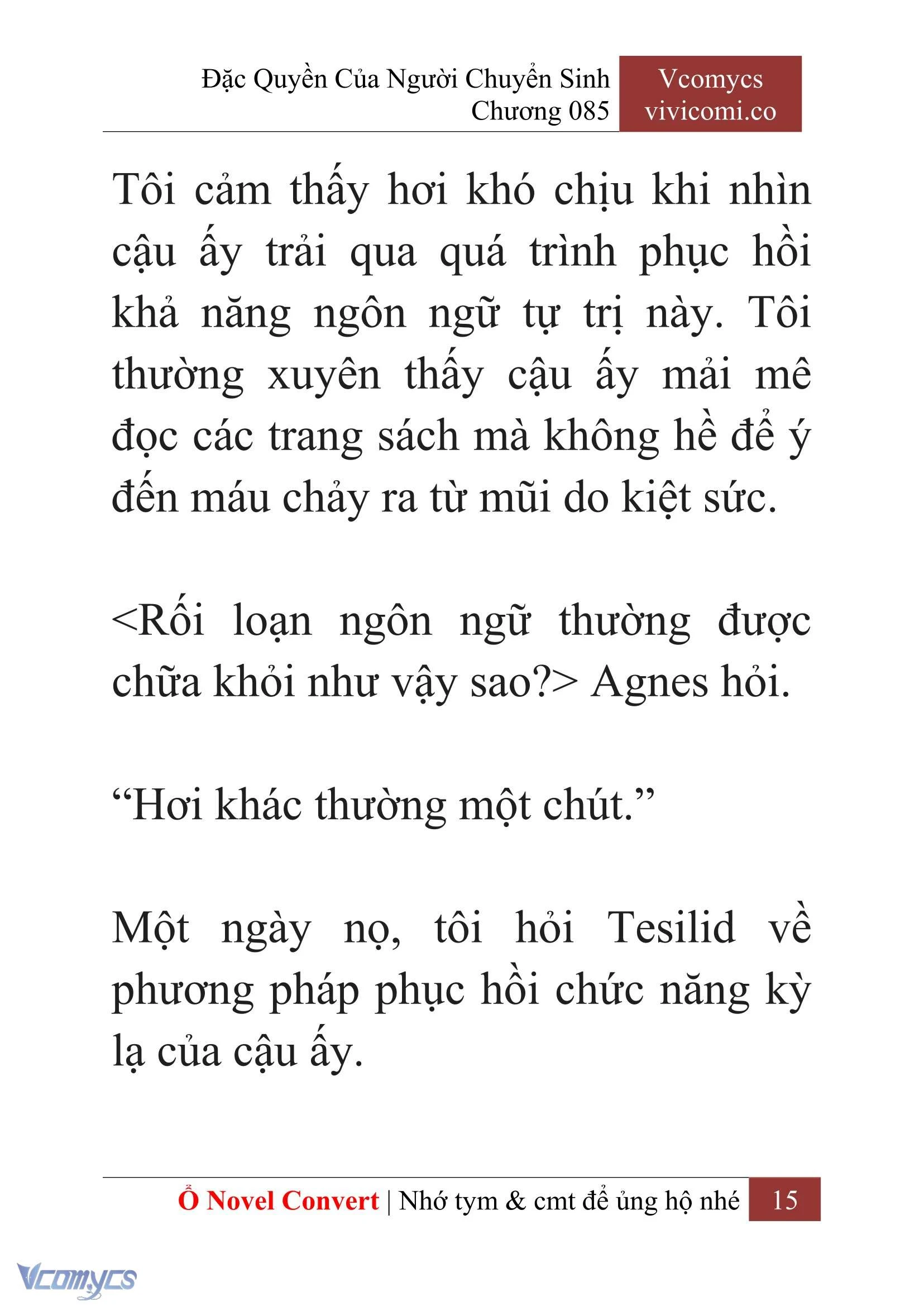 [Novel] Đặc Quyền Của Người Chuyển Sinh Chapter  85 - 17