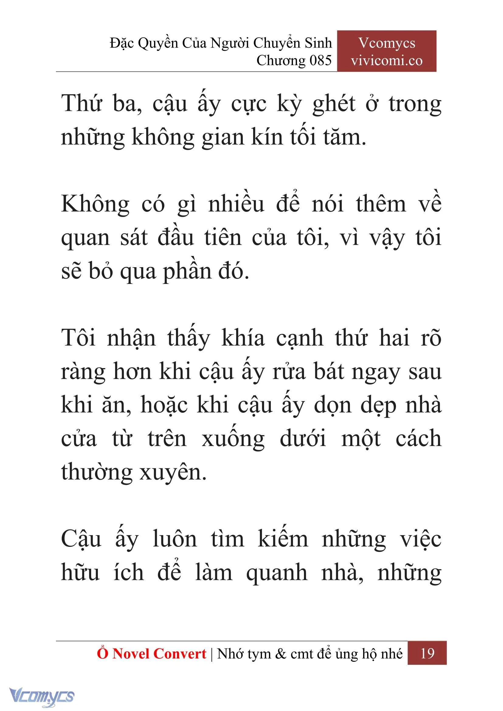 [Novel] Đặc Quyền Của Người Chuyển Sinh Chapter  85 - 21
