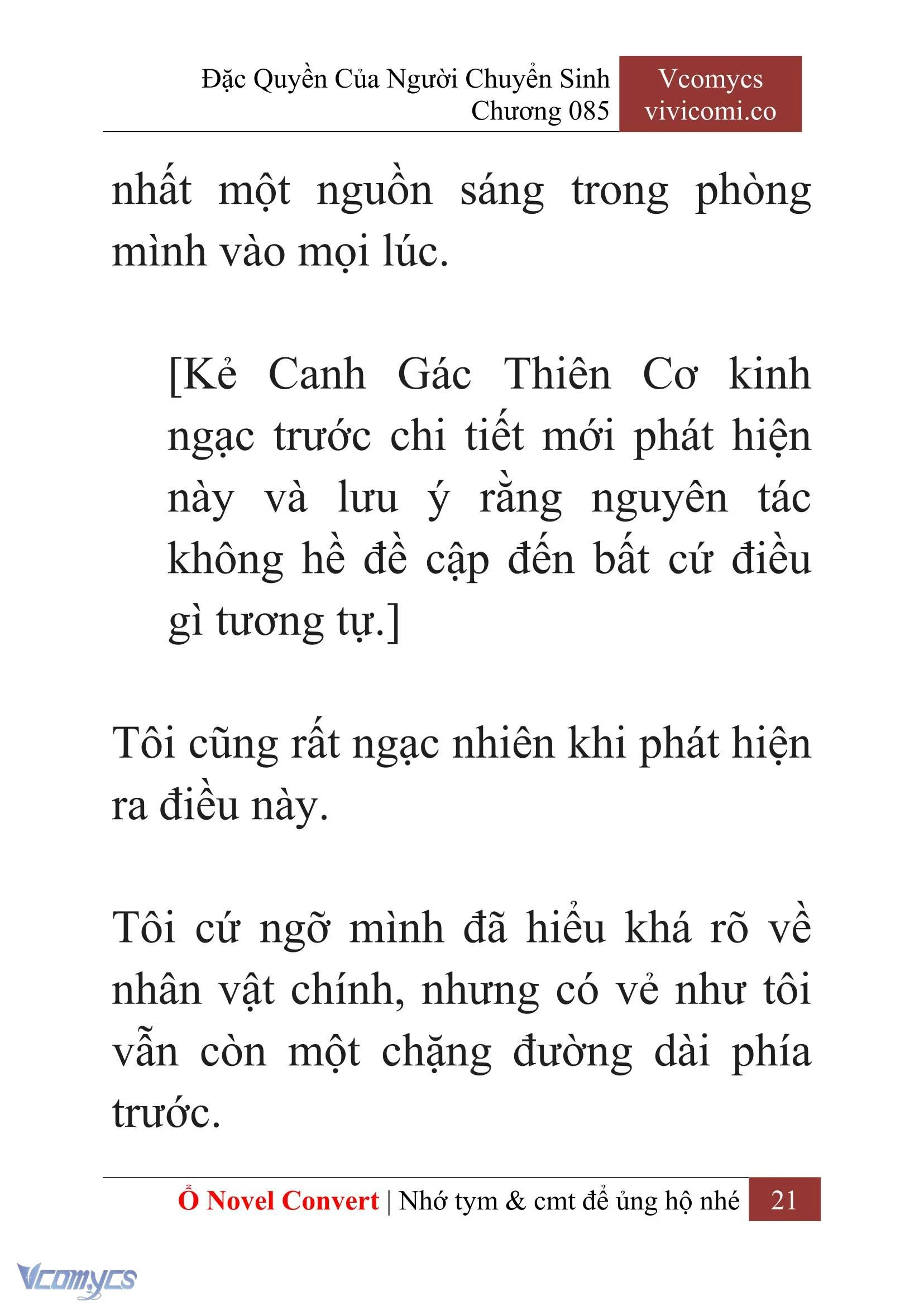 [Novel] Đặc Quyền Của Người Chuyển Sinh Chapter  85 - 23