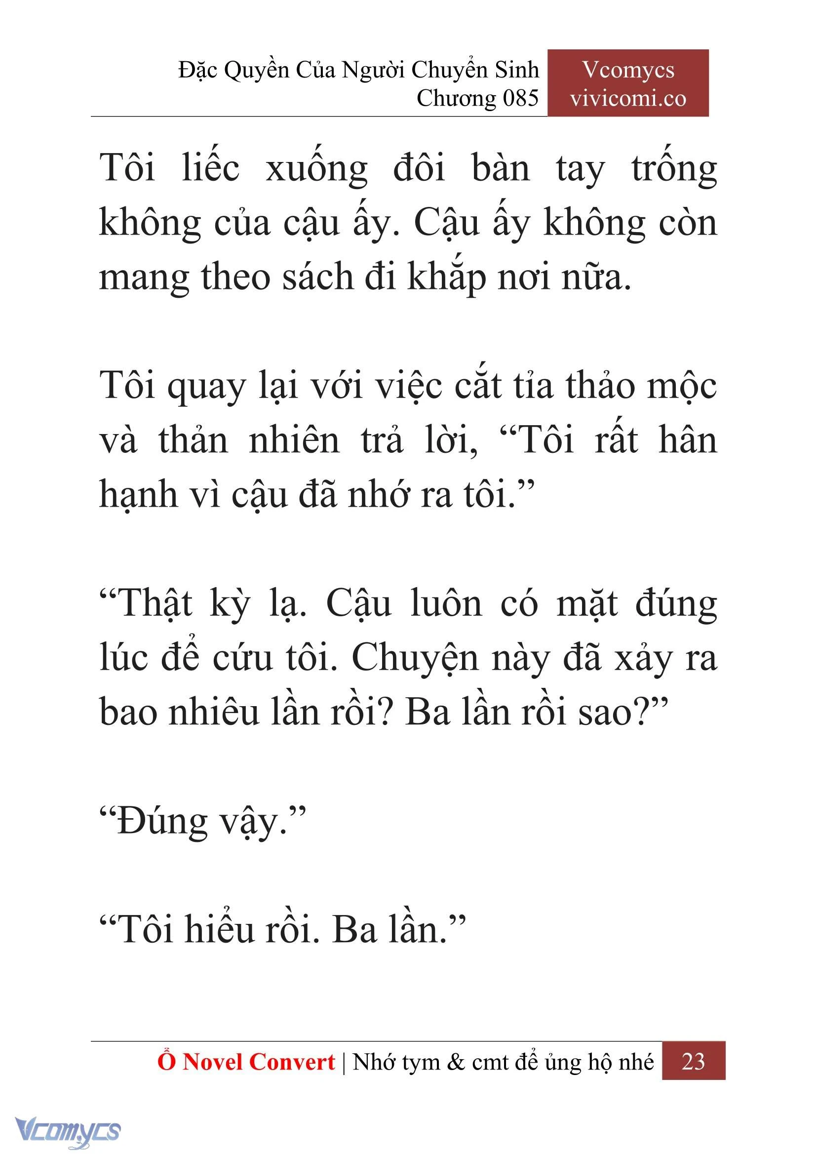 [Novel] Đặc Quyền Của Người Chuyển Sinh Chapter  85 - 25