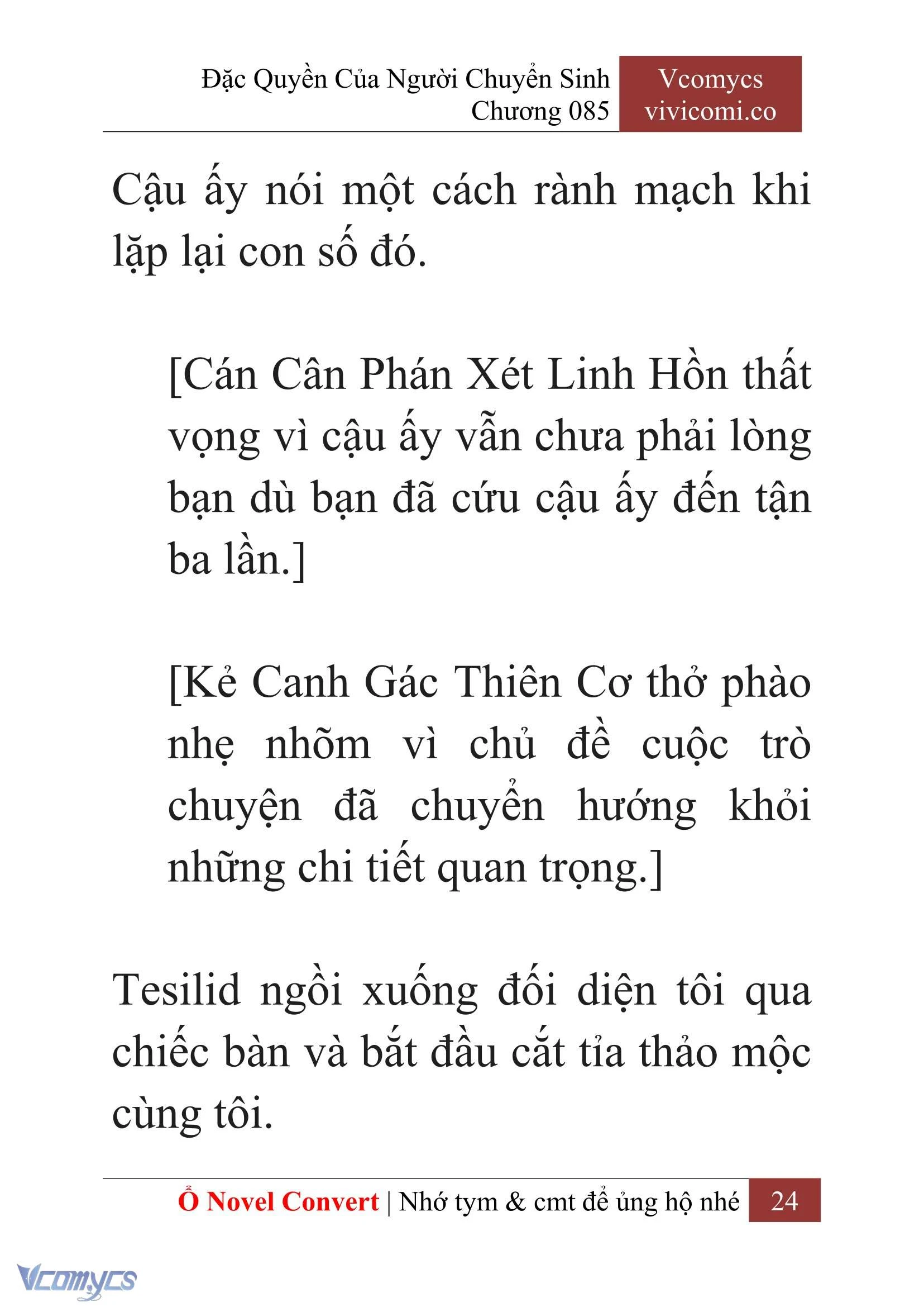 [Novel] Đặc Quyền Của Người Chuyển Sinh Chapter  85 - 26