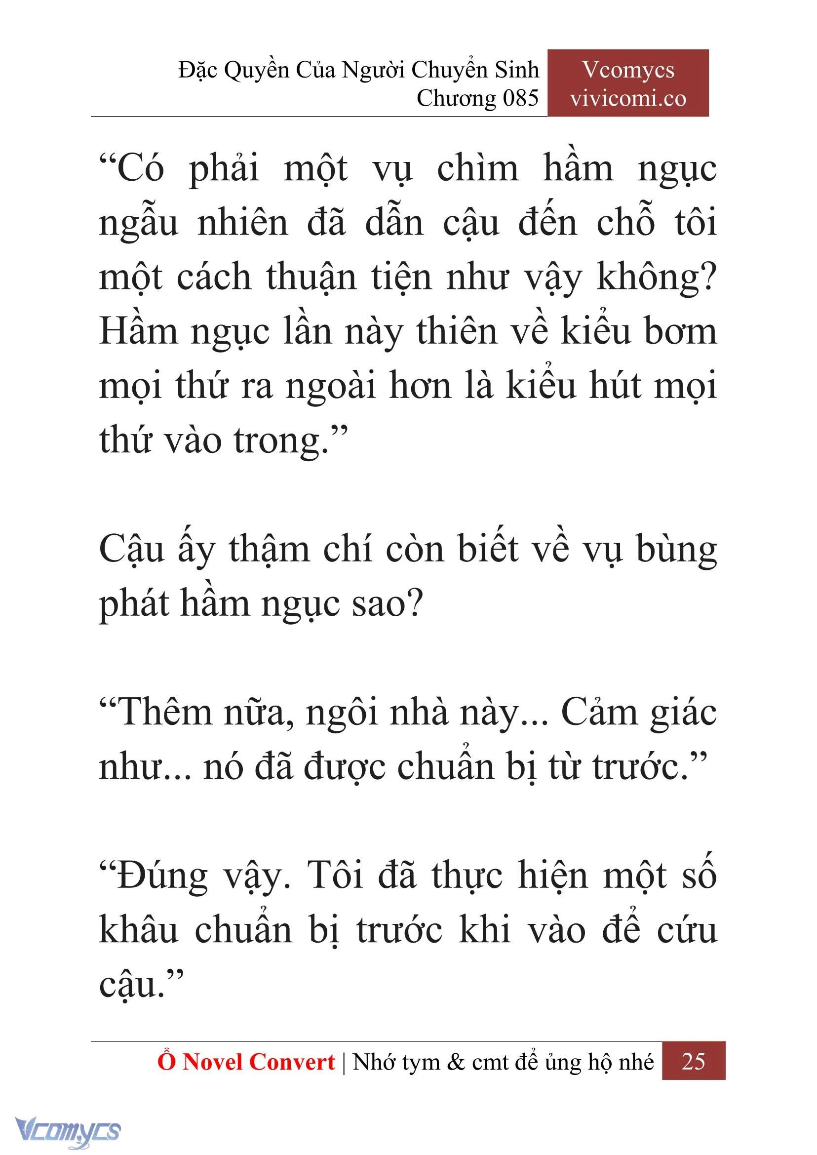 [Novel] Đặc Quyền Của Người Chuyển Sinh Chapter  85 - 27
