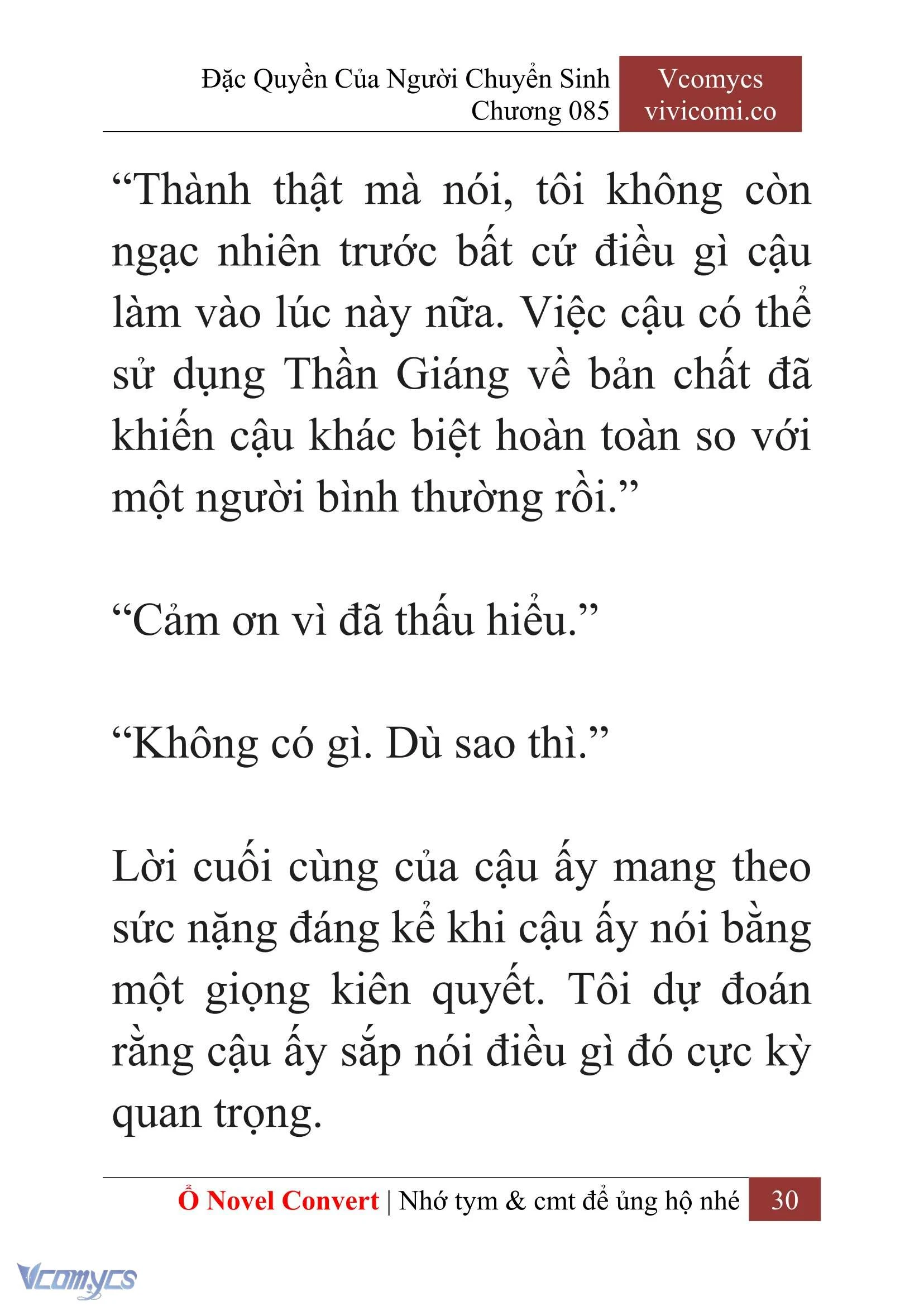 [Novel] Đặc Quyền Của Người Chuyển Sinh Chapter  85 - 32