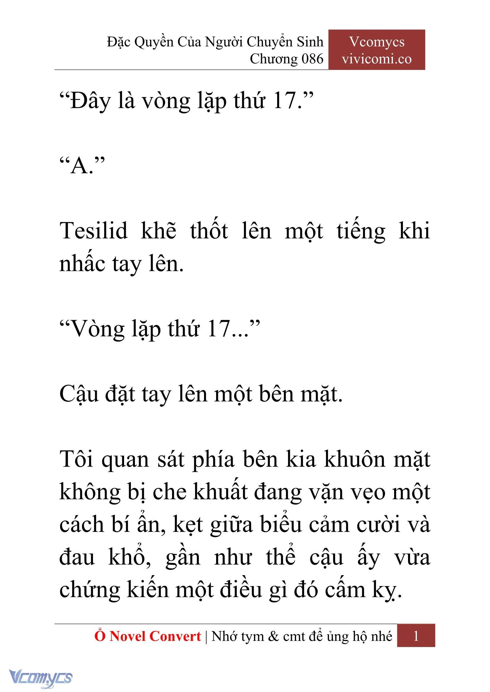 [Novel] Đặc Quyền Của Người Chuyển Sinh Chapter  86 - 3