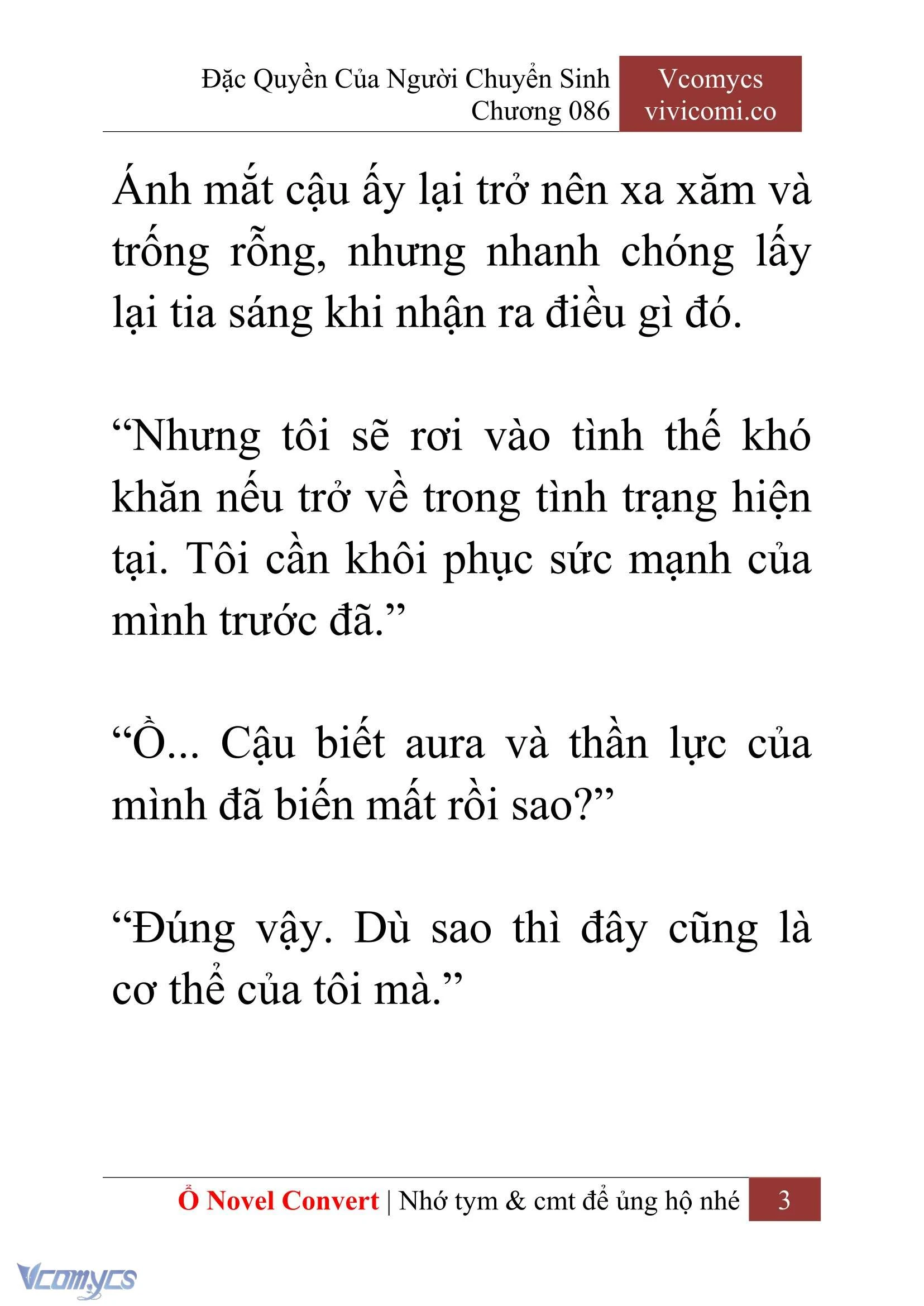 [Novel] Đặc Quyền Của Người Chuyển Sinh Chapter  86 - 5