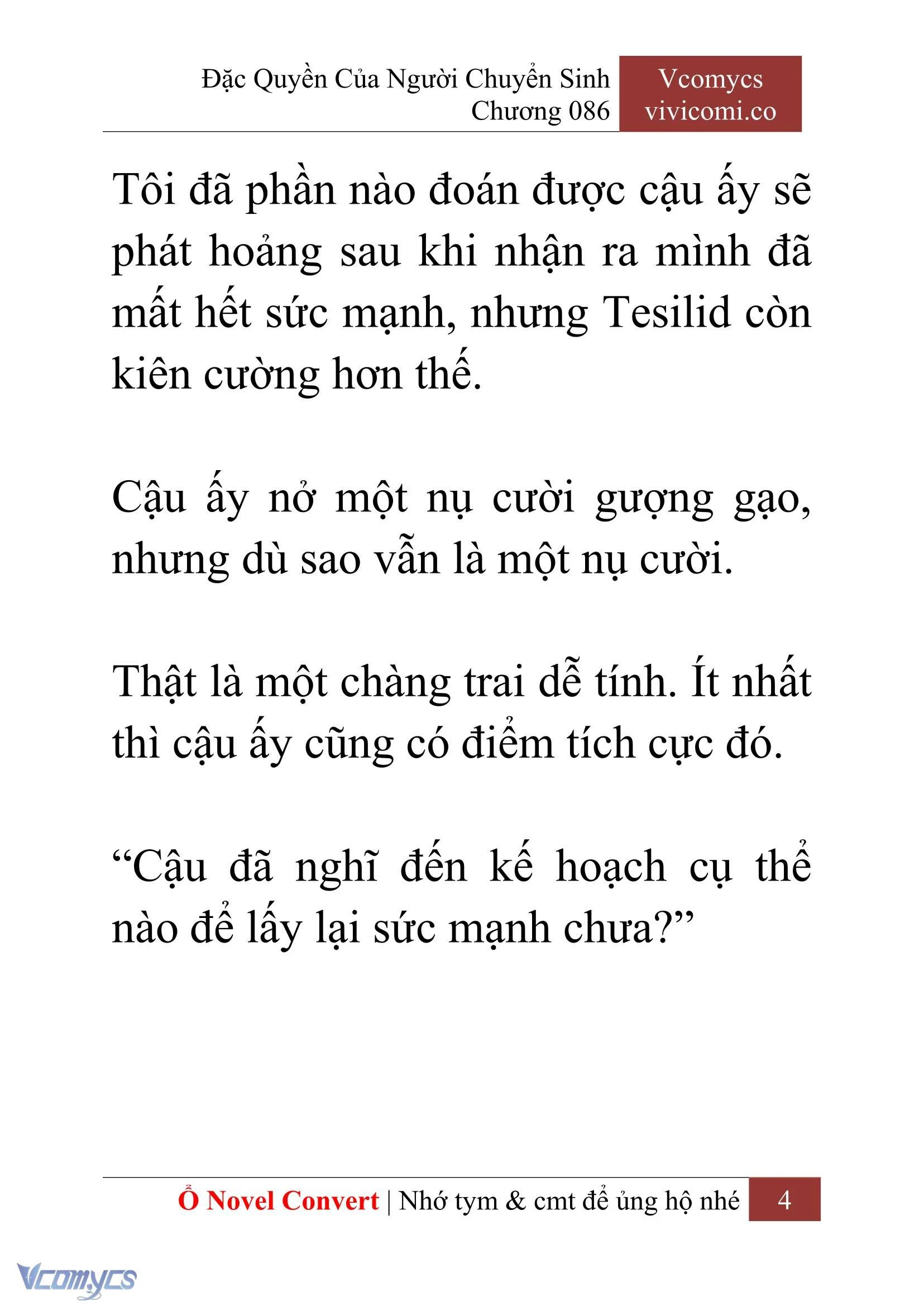 [Novel] Đặc Quyền Của Người Chuyển Sinh Chapter  86 - 6