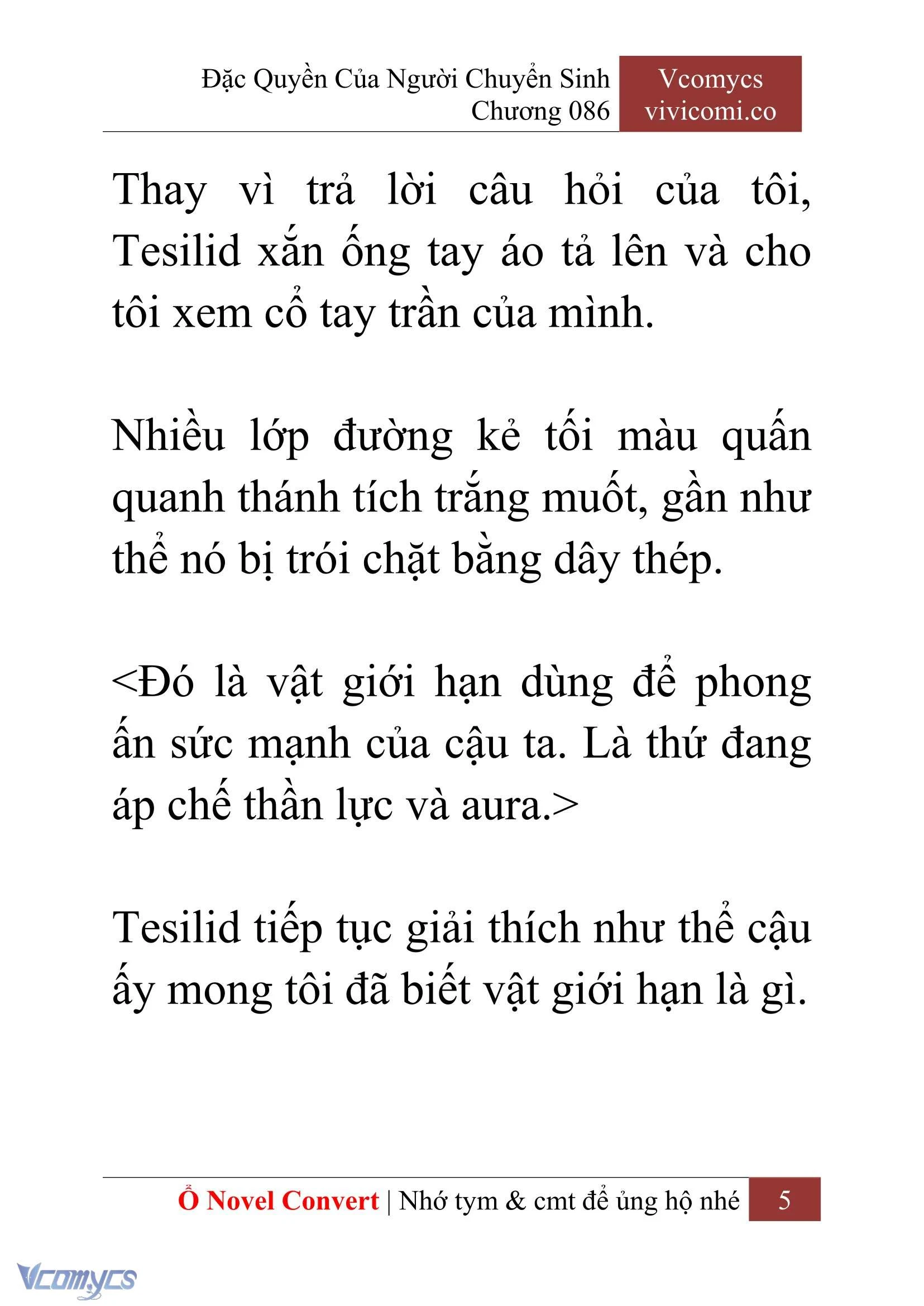 [Novel] Đặc Quyền Của Người Chuyển Sinh Chapter  86 - 7