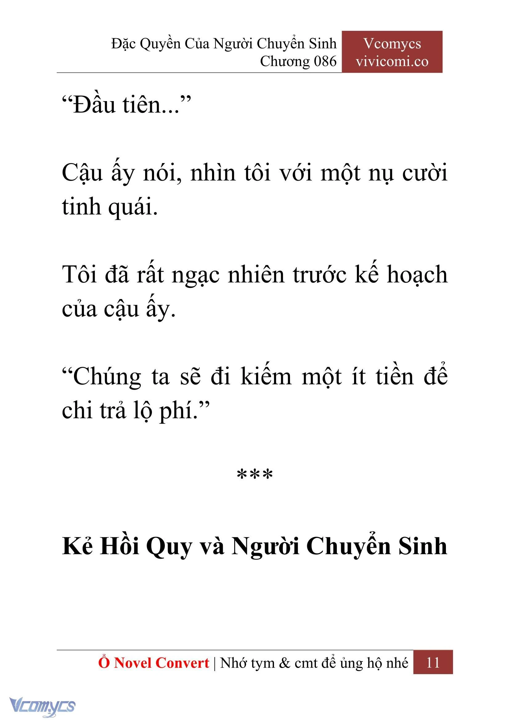 [Novel] Đặc Quyền Của Người Chuyển Sinh Chapter  86 - 13