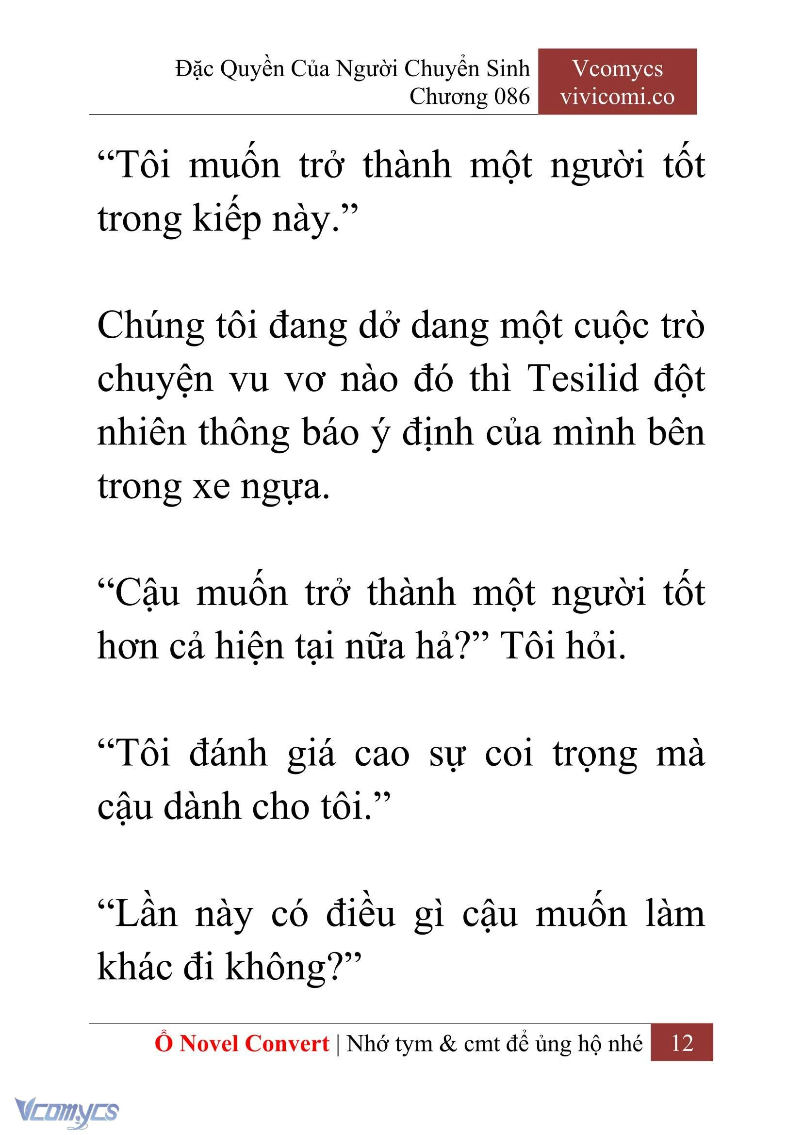 [Novel] Đặc Quyền Của Người Chuyển Sinh Chapter  86 - 14