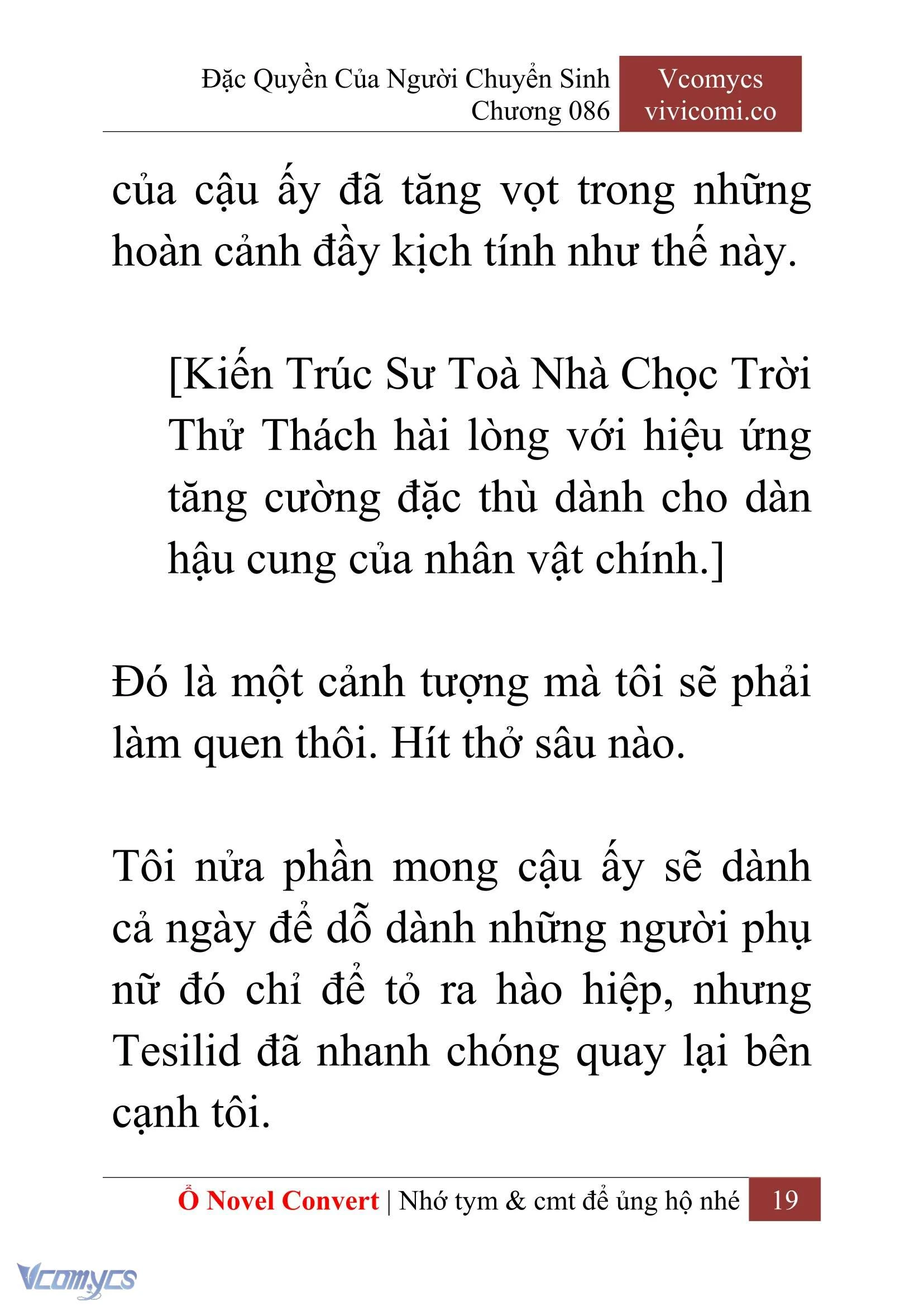 [Novel] Đặc Quyền Của Người Chuyển Sinh Chapter  86 - 21