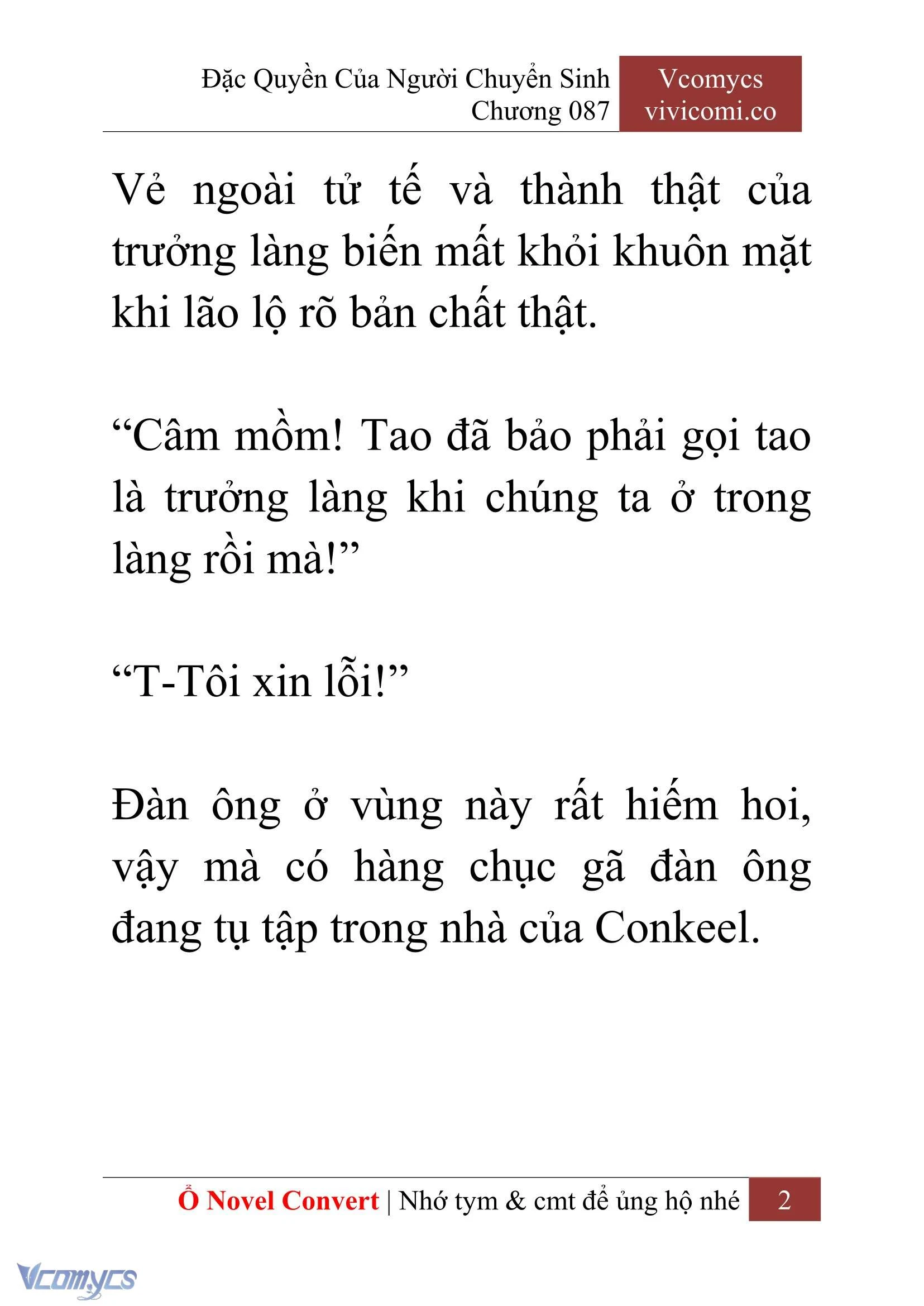 [Novel] Đặc Quyền Của Người Chuyển Sinh Chapter  87 - 4