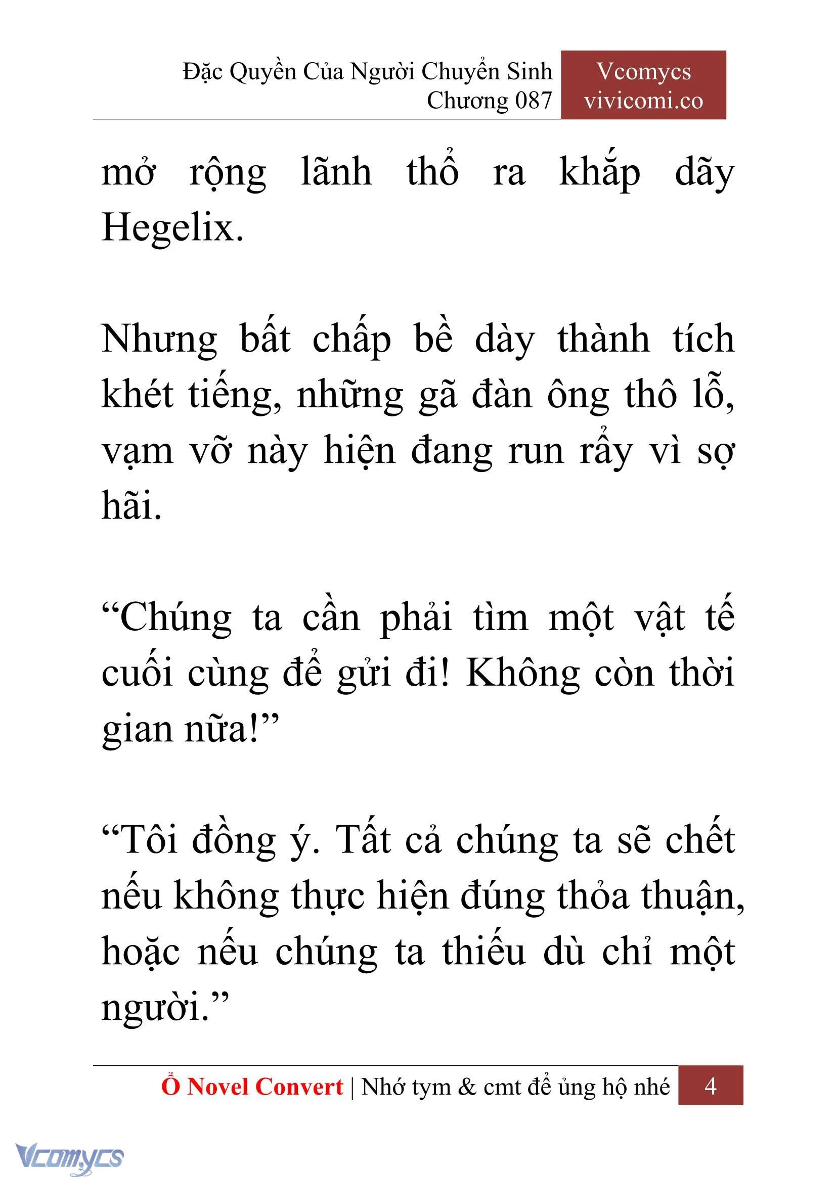 [Novel] Đặc Quyền Của Người Chuyển Sinh Chapter  87 - 6