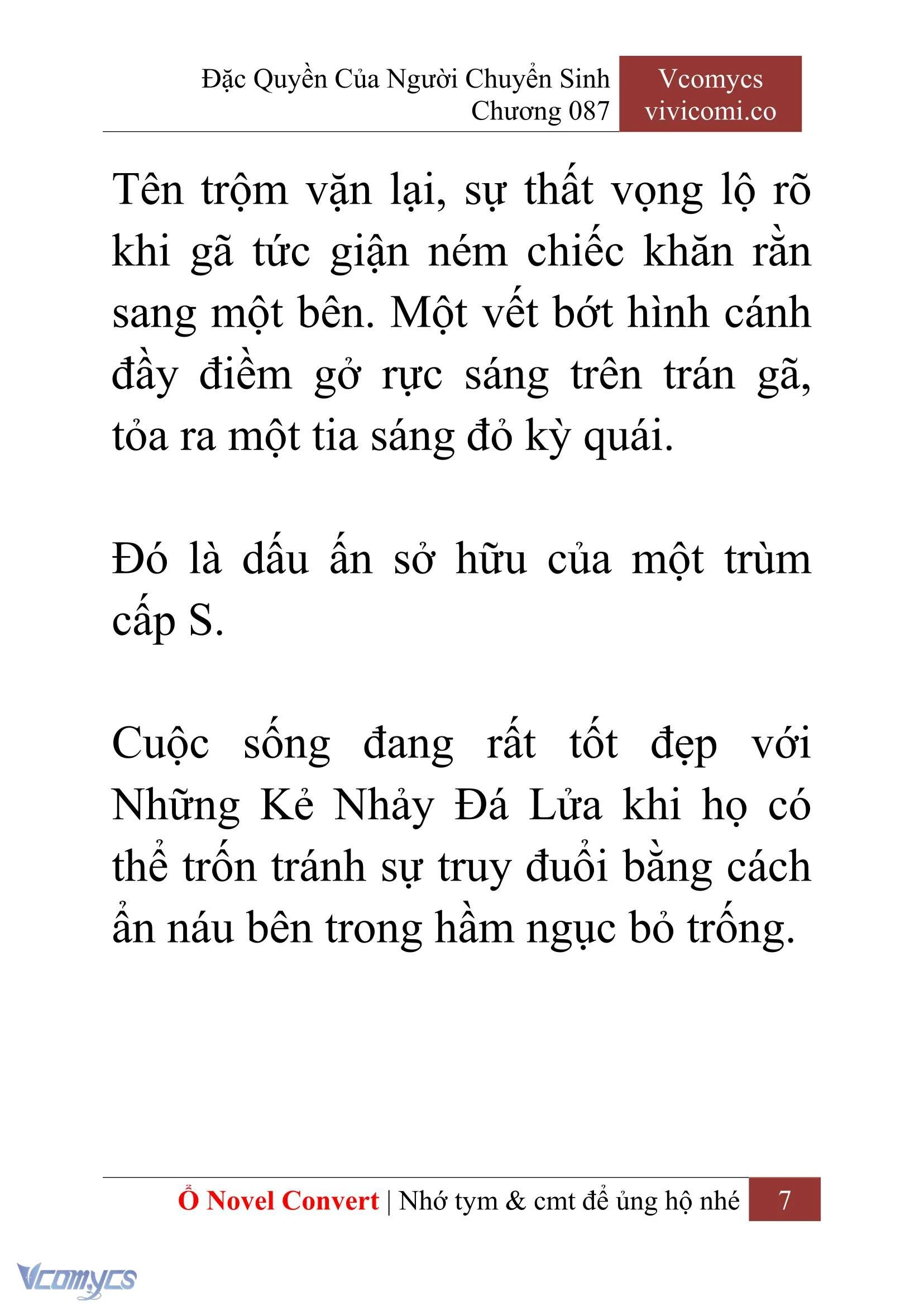 [Novel] Đặc Quyền Của Người Chuyển Sinh Chapter  87 - 9