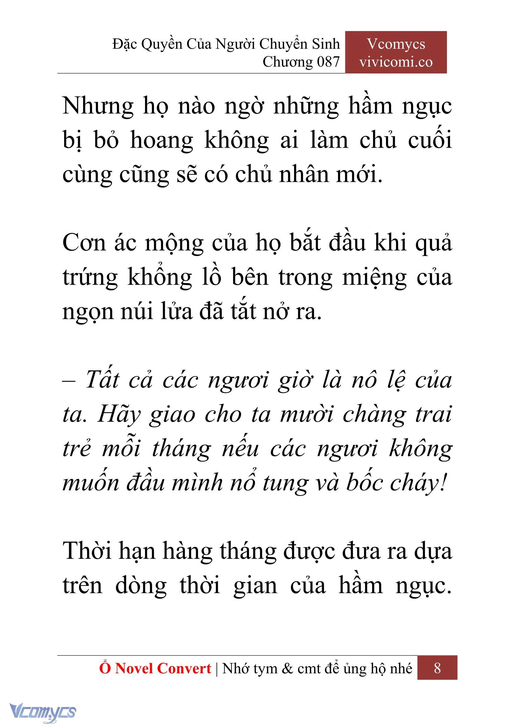 [Novel] Đặc Quyền Của Người Chuyển Sinh Chapter  87 - 10