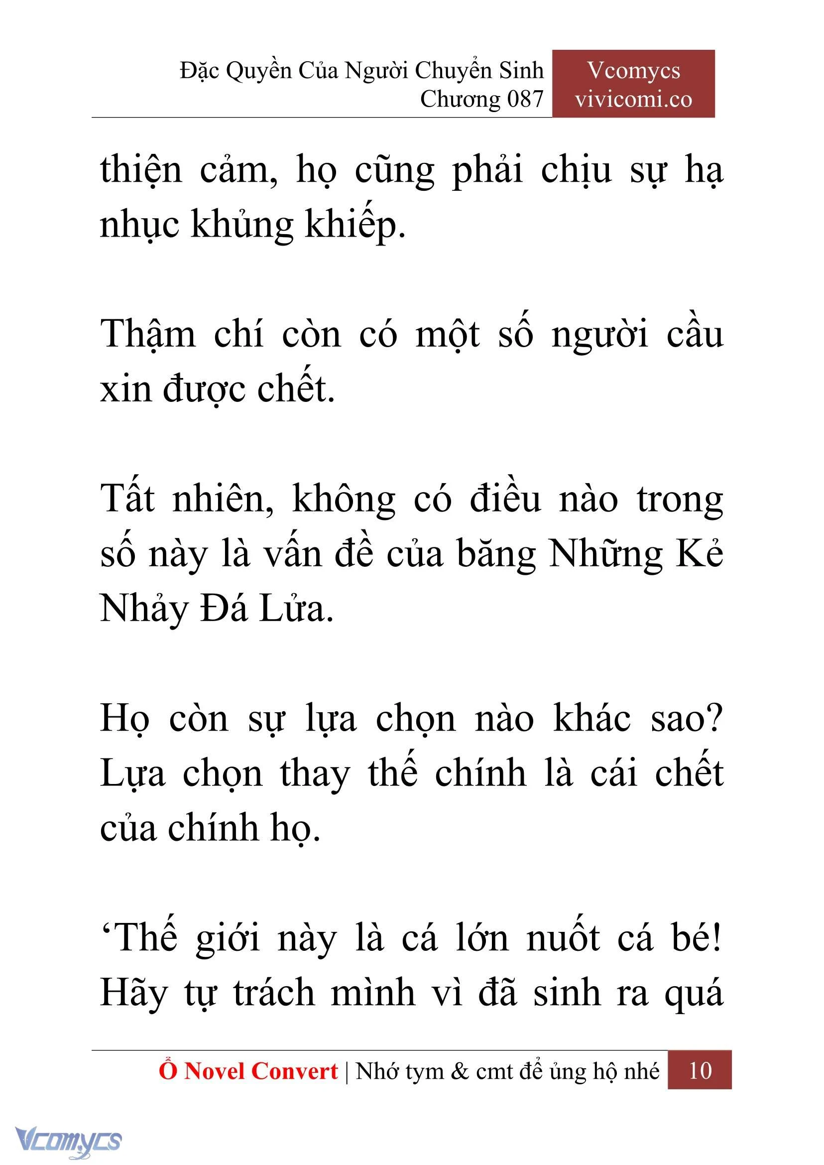 [Novel] Đặc Quyền Của Người Chuyển Sinh Chapter  87 - 12
