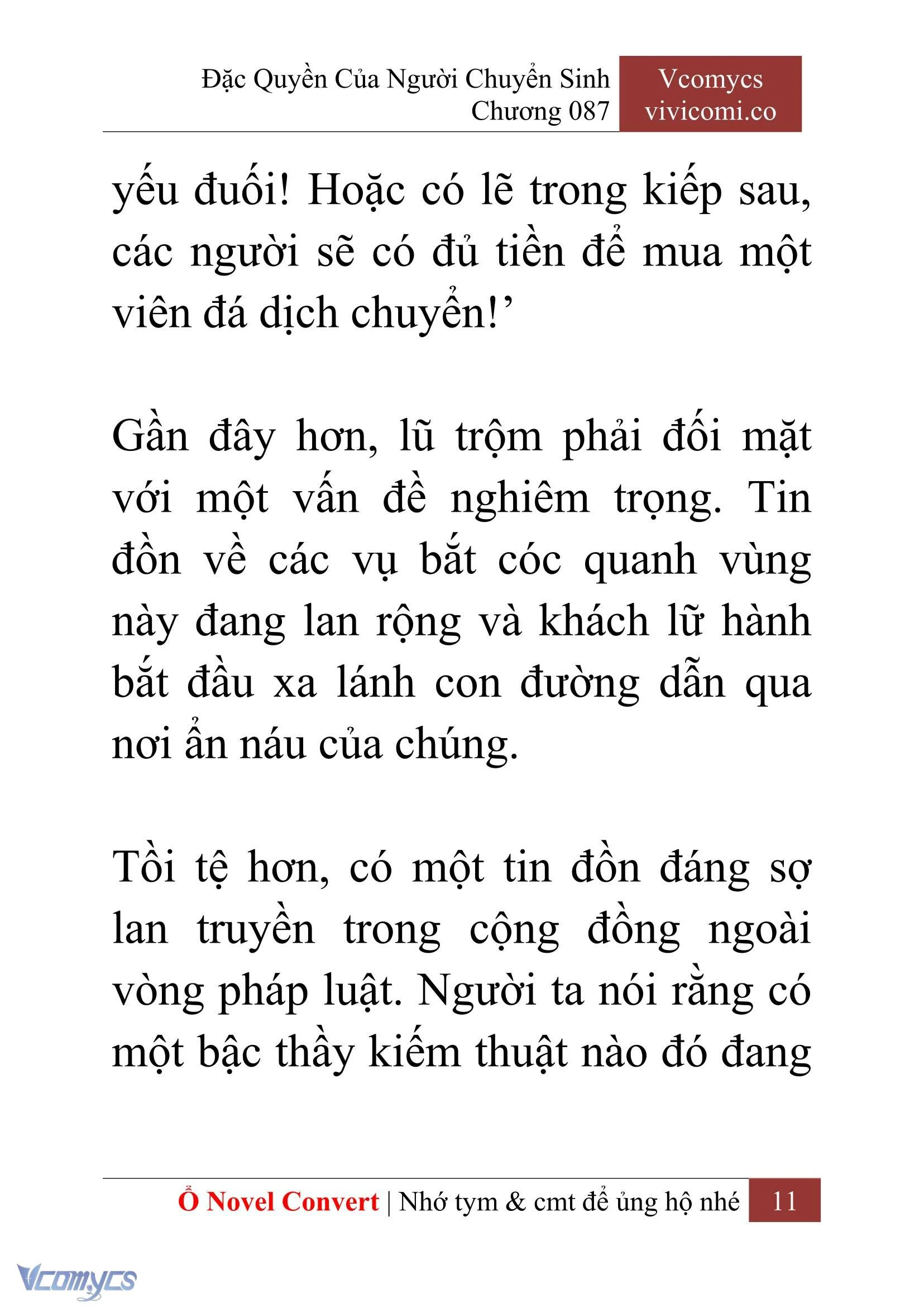 [Novel] Đặc Quyền Của Người Chuyển Sinh Chapter  87 - 13