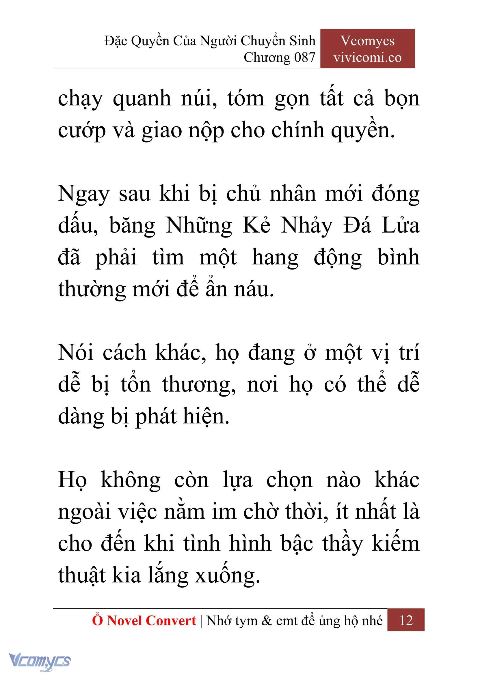 [Novel] Đặc Quyền Của Người Chuyển Sinh Chapter  87 - 14