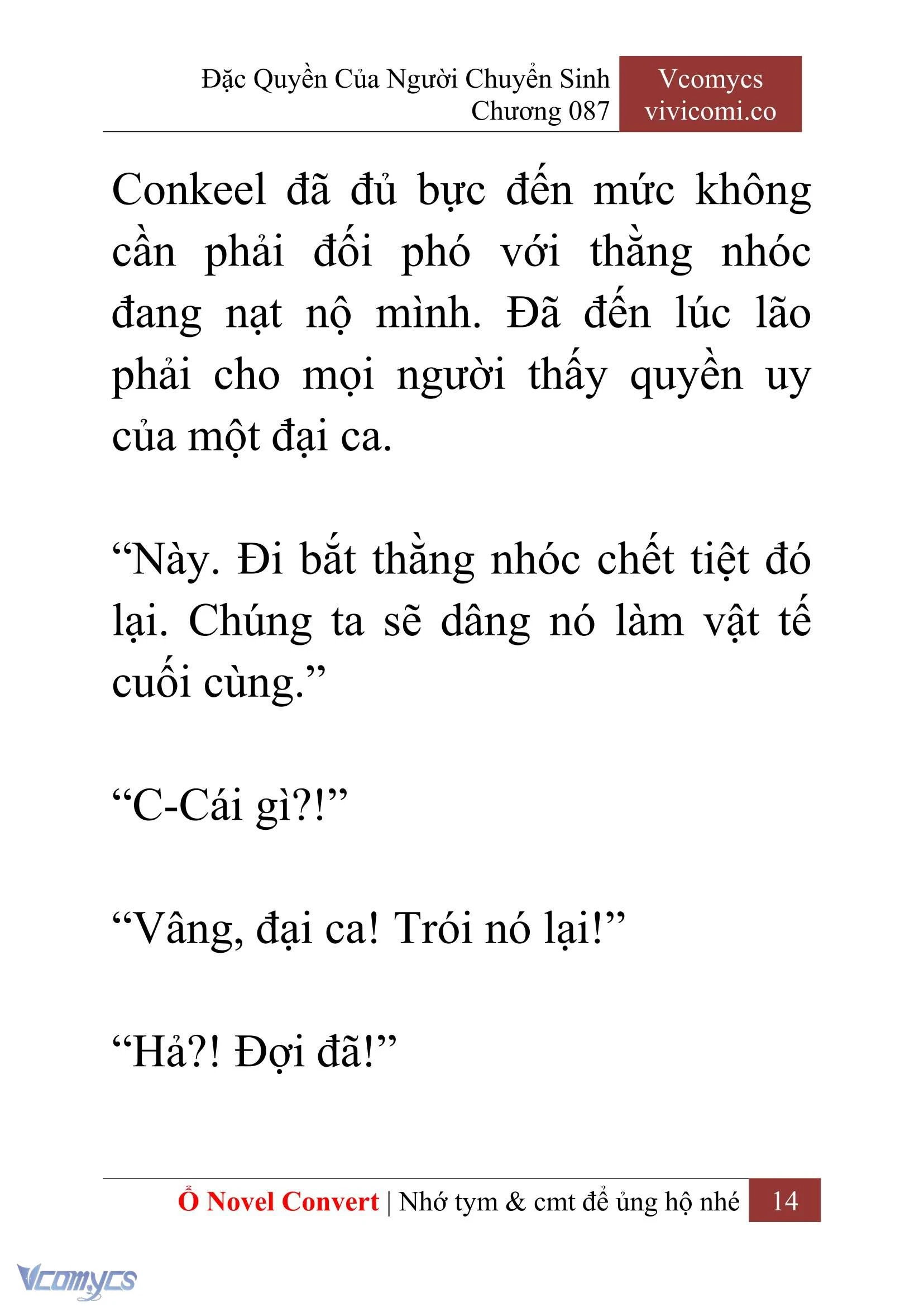 [Novel] Đặc Quyền Của Người Chuyển Sinh Chapter  87 - 16
