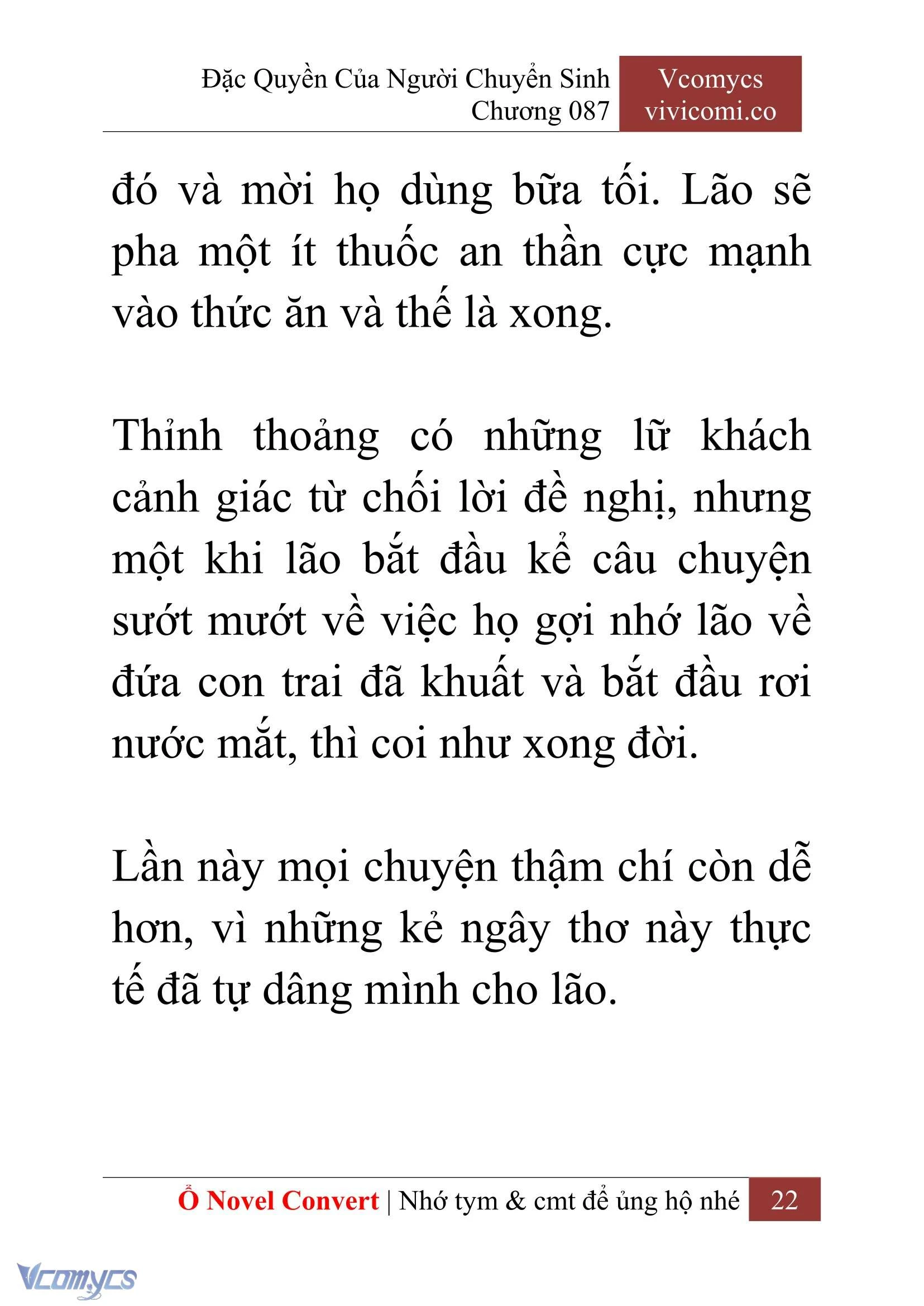 [Novel] Đặc Quyền Của Người Chuyển Sinh Chapter  87 - 24