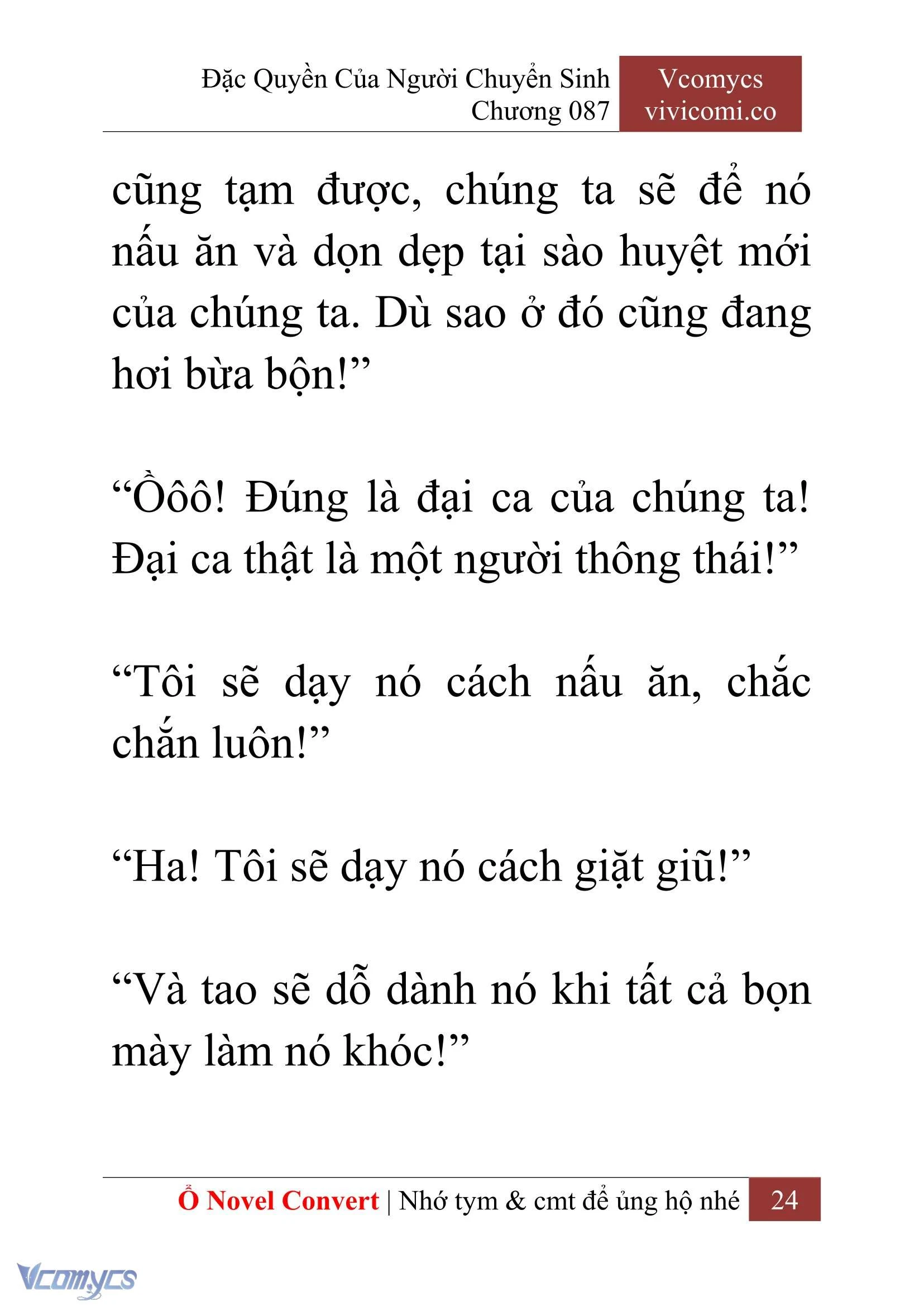 [Novel] Đặc Quyền Của Người Chuyển Sinh Chapter  87 - 26