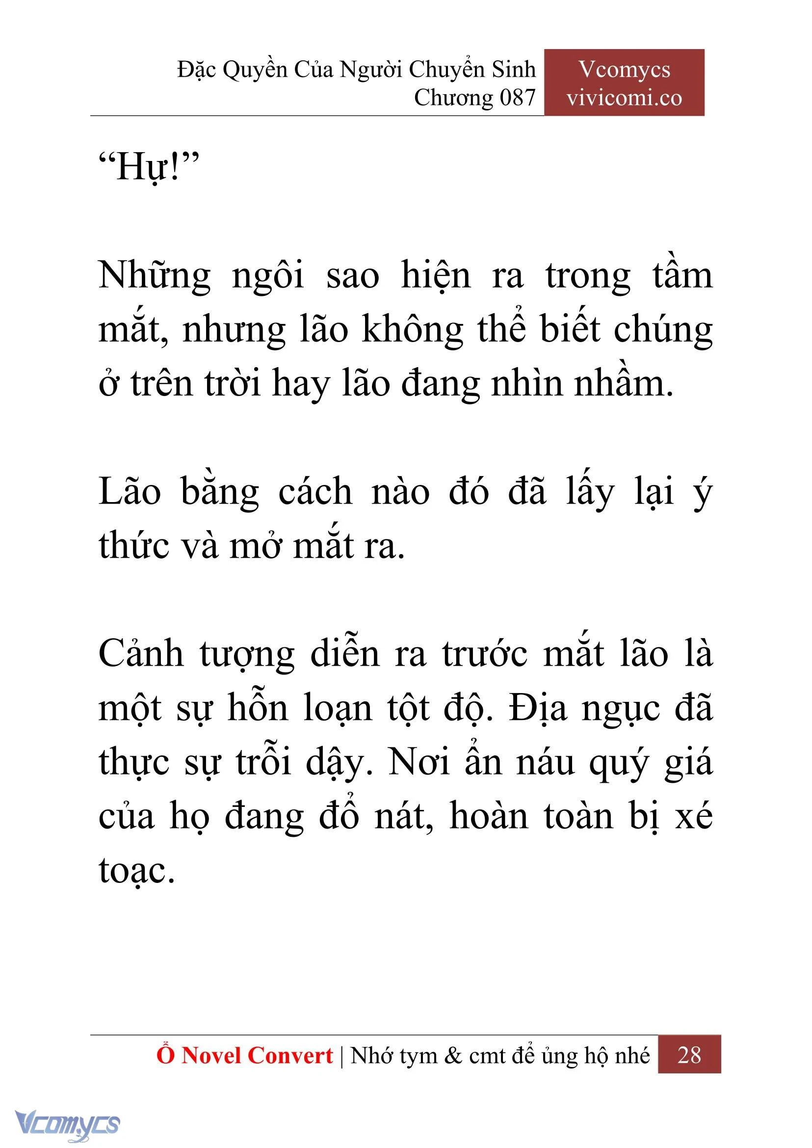 [Novel] Đặc Quyền Của Người Chuyển Sinh Chapter  87 - 30