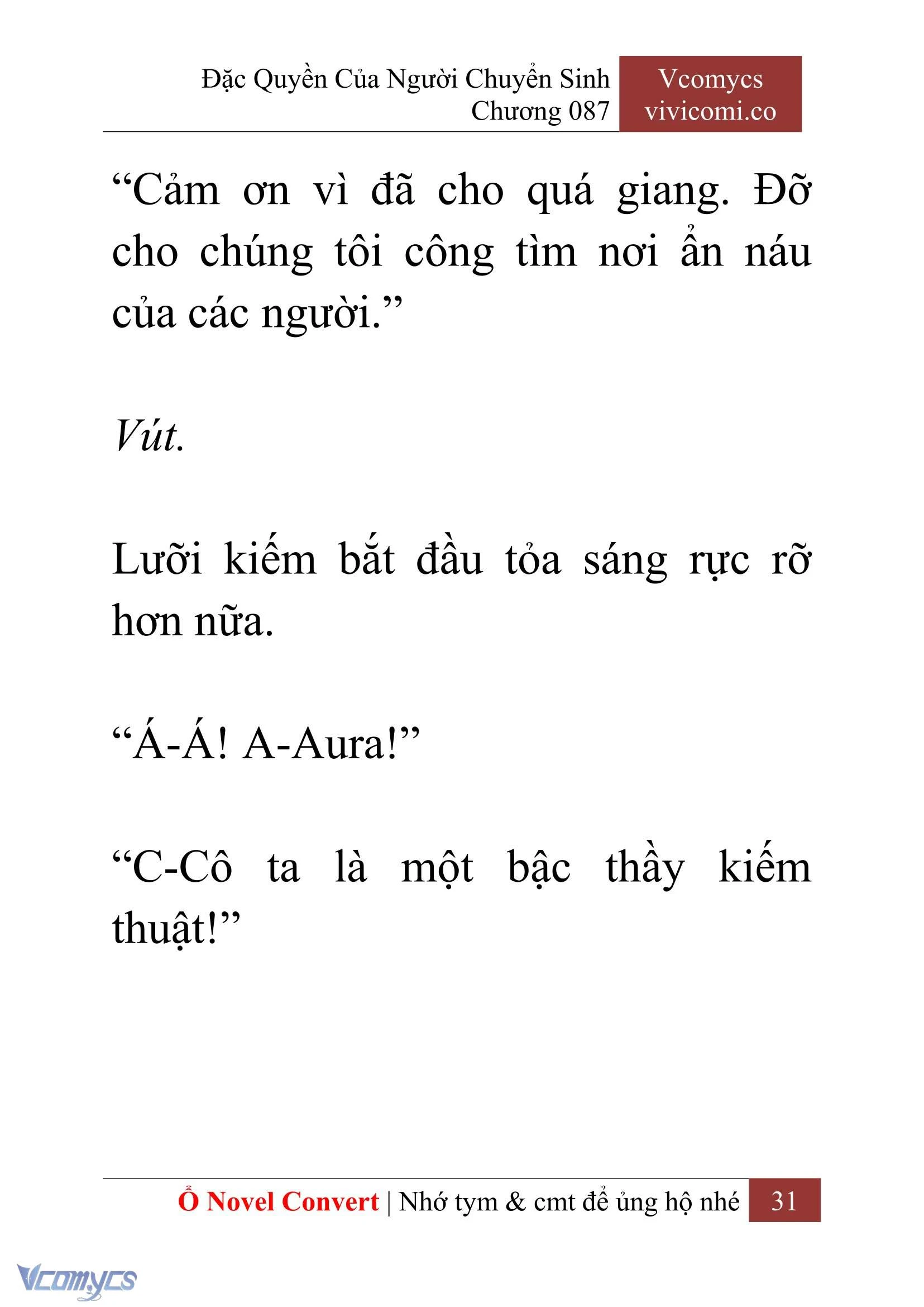 [Novel] Đặc Quyền Của Người Chuyển Sinh Chapter  87 - 33