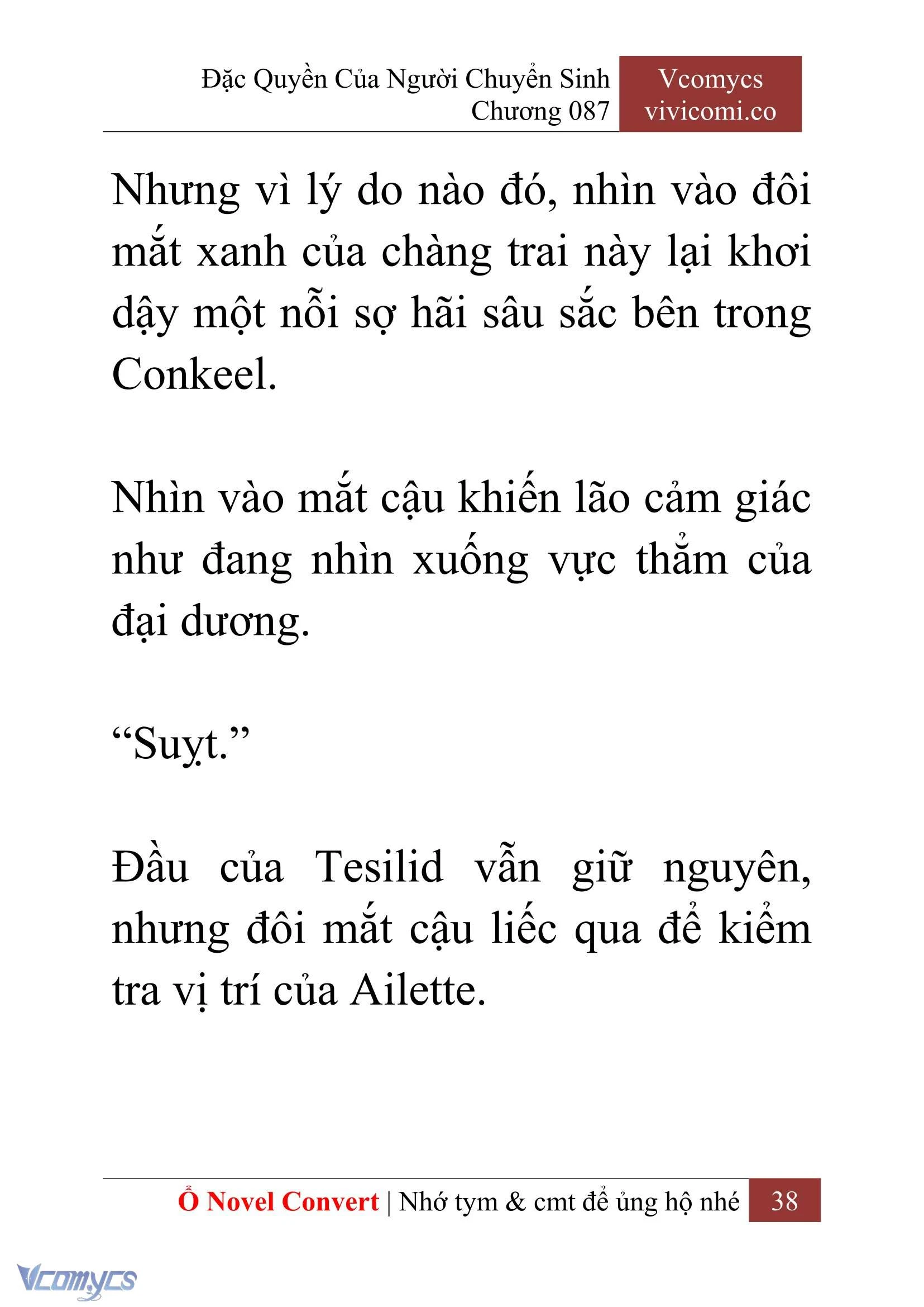 [Novel] Đặc Quyền Của Người Chuyển Sinh Chapter  87 - 40