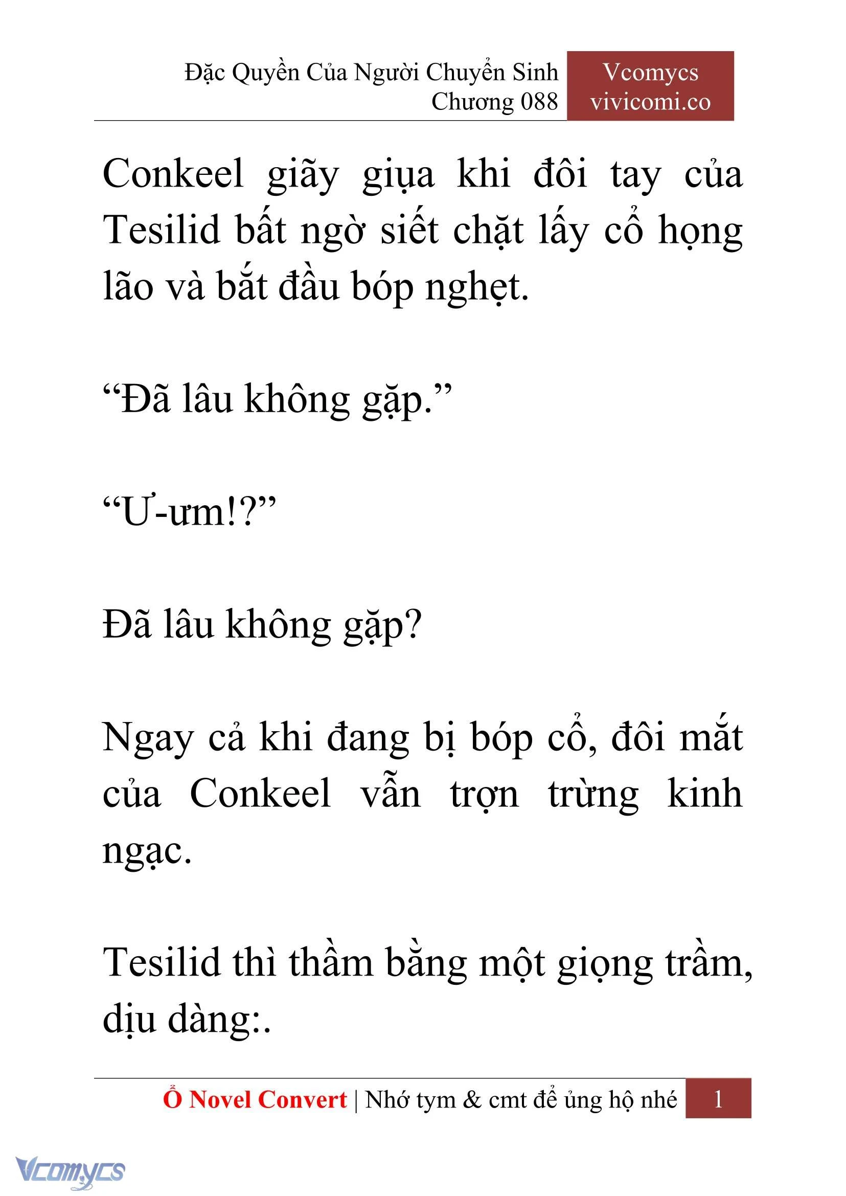 [Novel] Đặc Quyền Của Người Chuyển Sinh Chapter  88 - 3