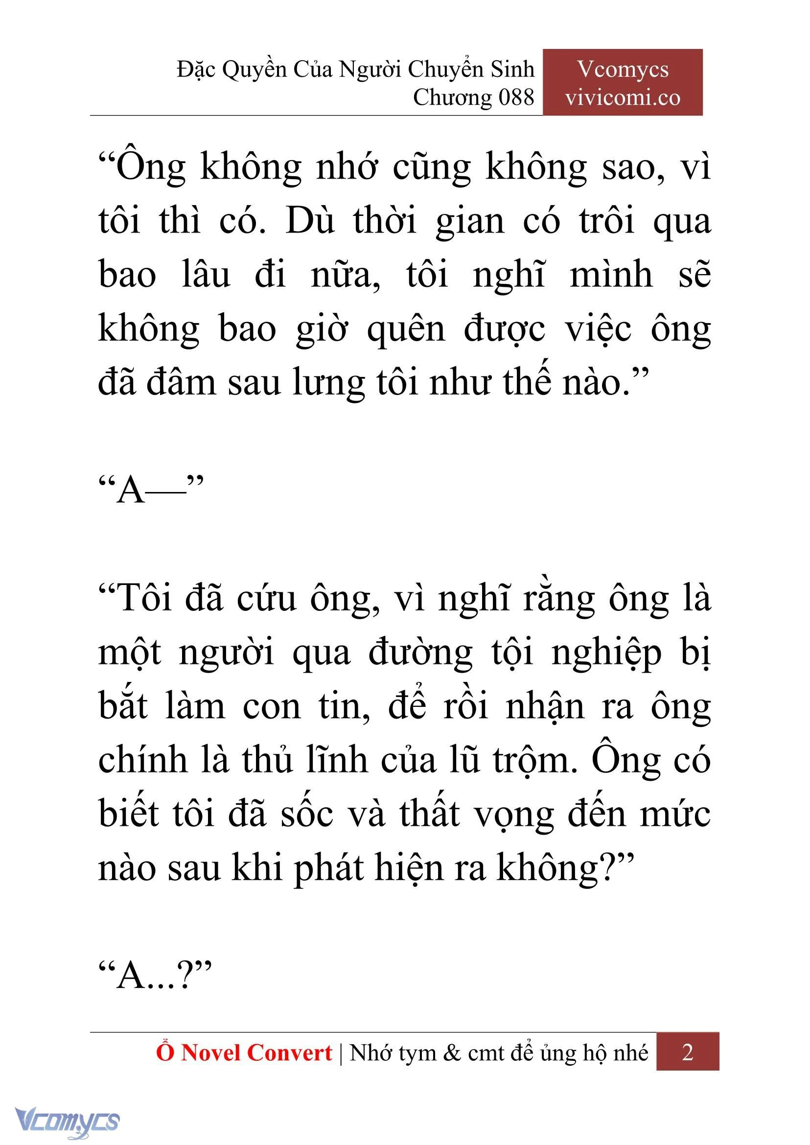 [Novel] Đặc Quyền Của Người Chuyển Sinh Chapter  88 - 4